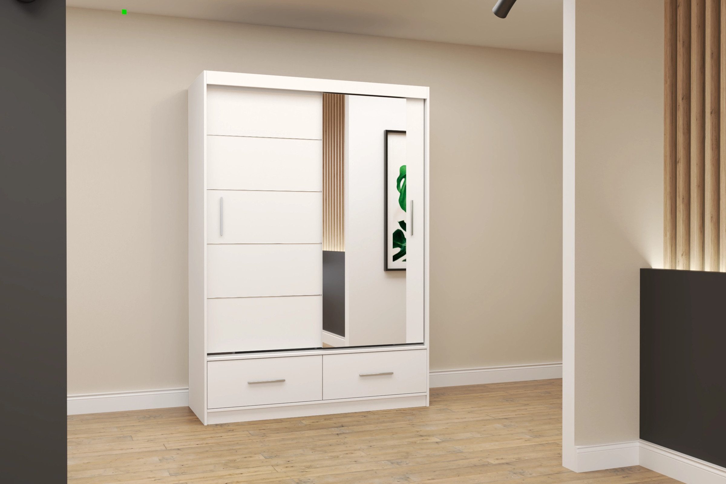 Deine Möbel 24 Schwebetürenschrank FLORENZ 150 200 250 cm Kleiderschrank Sc günstig online kaufen