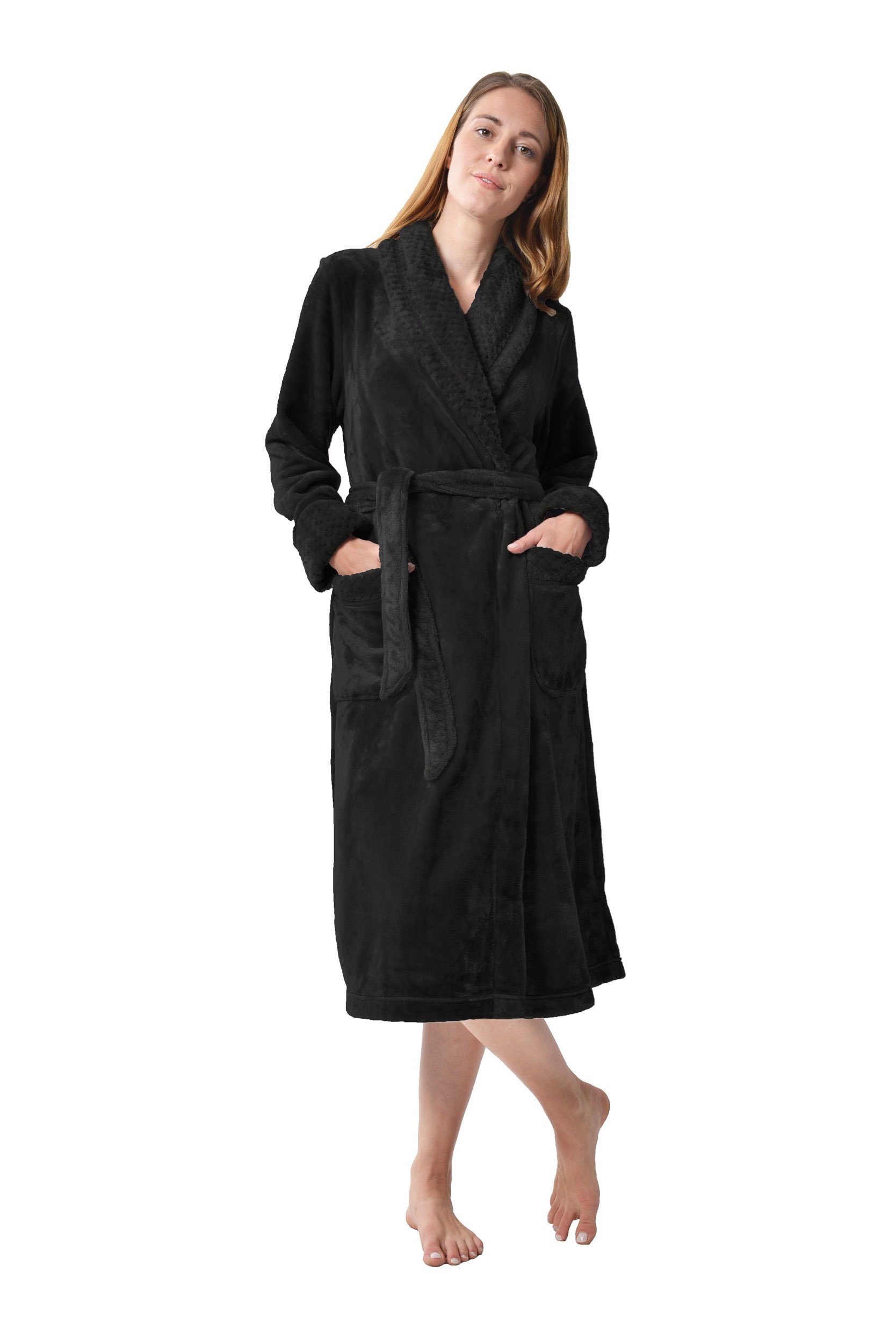 RAIKOU Bademantel Homewear / Morgenmantel /Saunamantel / Hausmantel für Dam günstig online kaufen