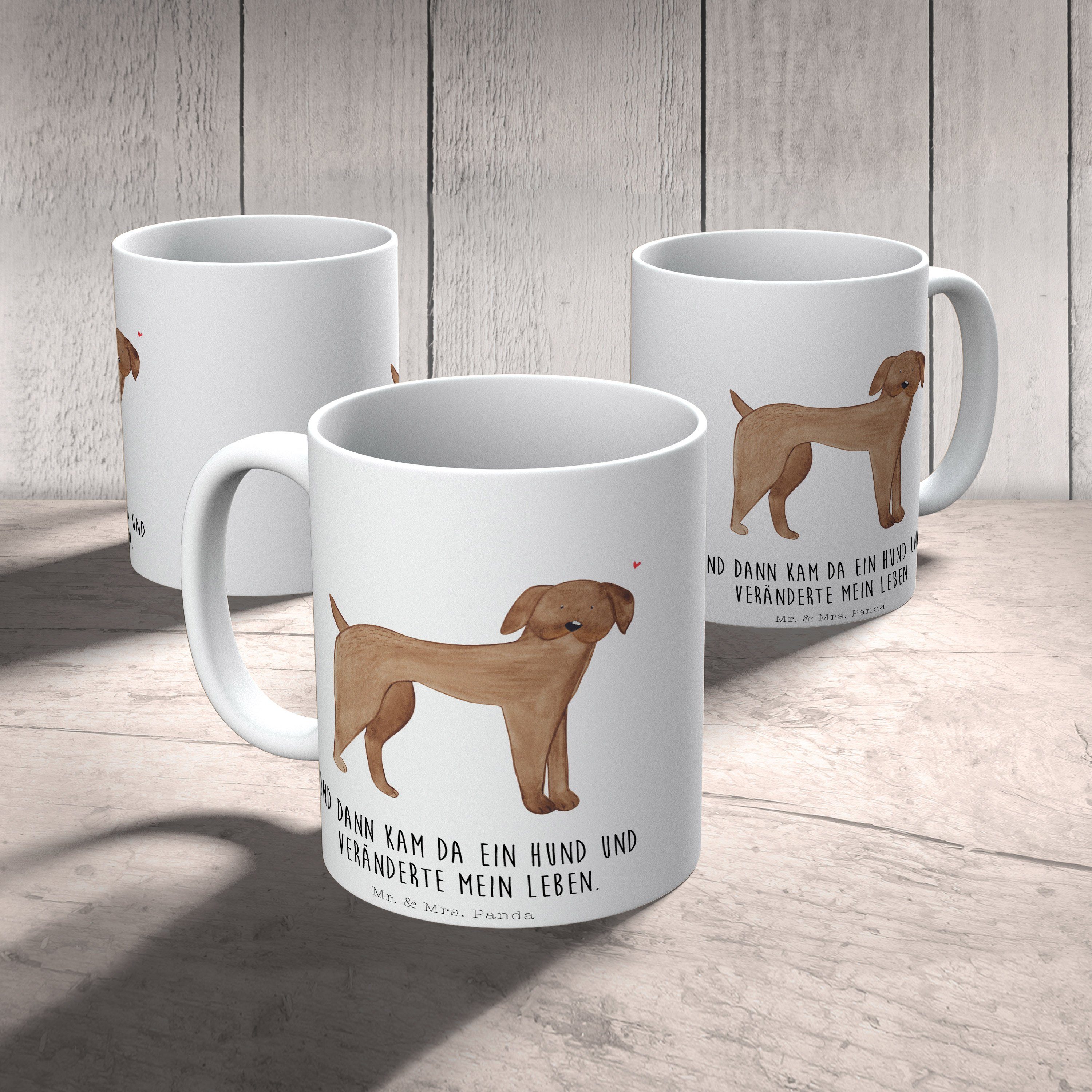 - Dogge Tasse Keramik - Teebecher, Geschenk, Weiß Mr. Hund Tasse Panda Haust, Mrs. & Motive, Sprüche,