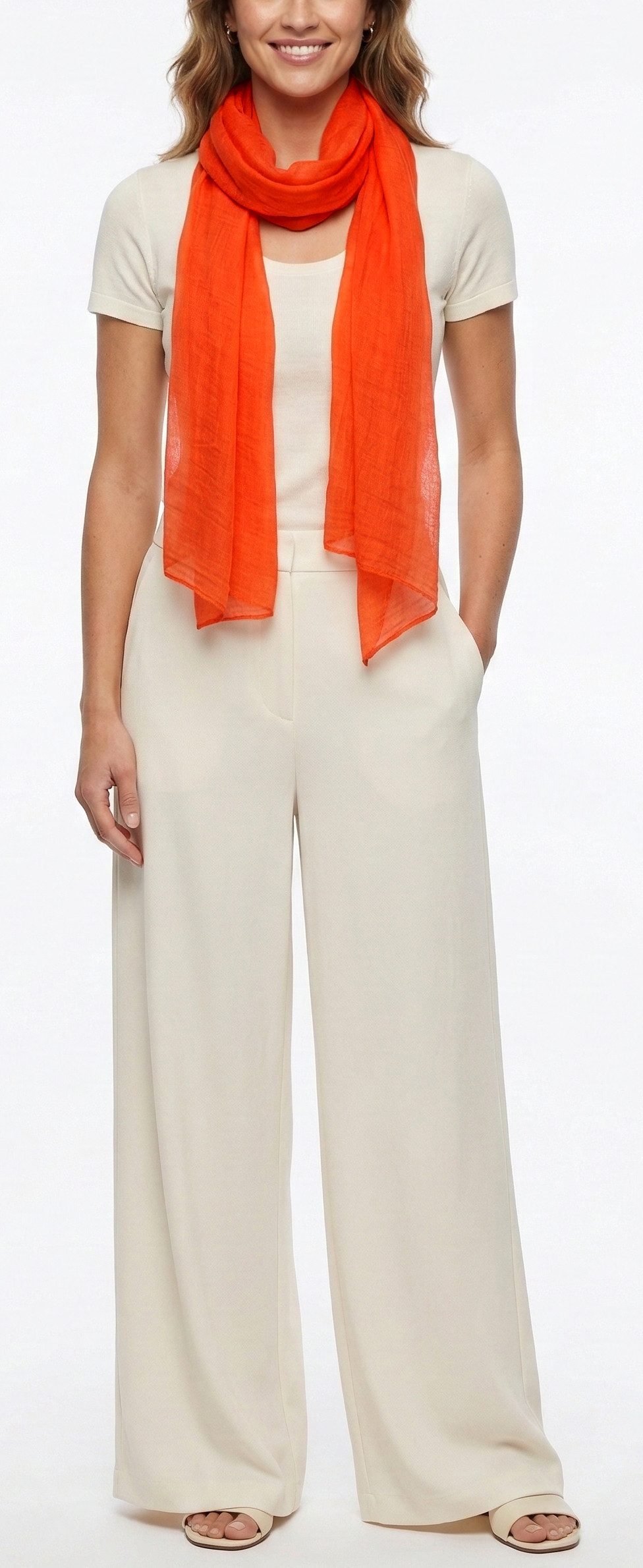 dy_mode Modeschal Damen Schal in Unifarben Leichtes Halstuch für Frühjahr & Sommer, in Unifarben, leicht transparent