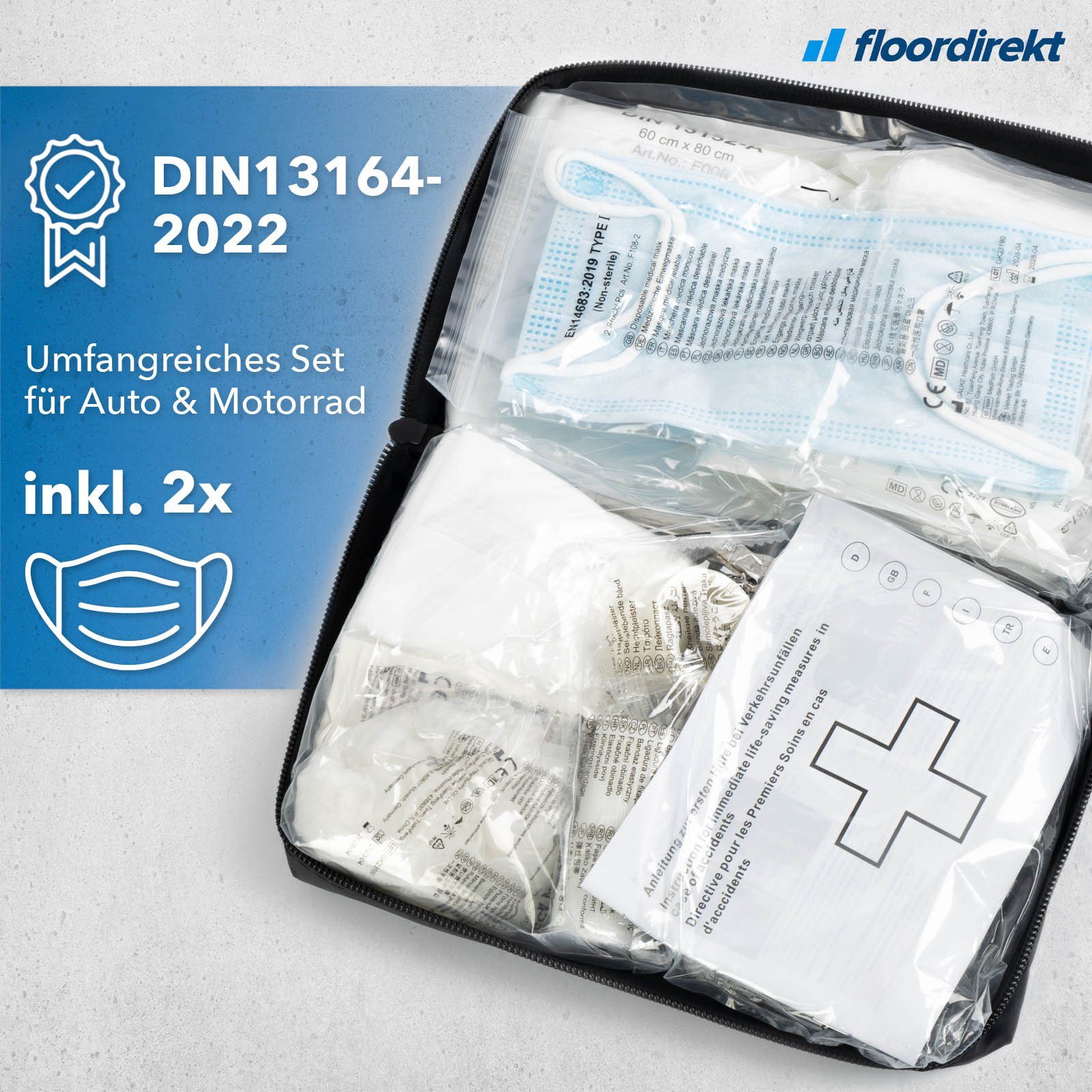 Karat KFZ-Verbandtasche DIN 13164, Europaweit gültig – Bild 2 von 5