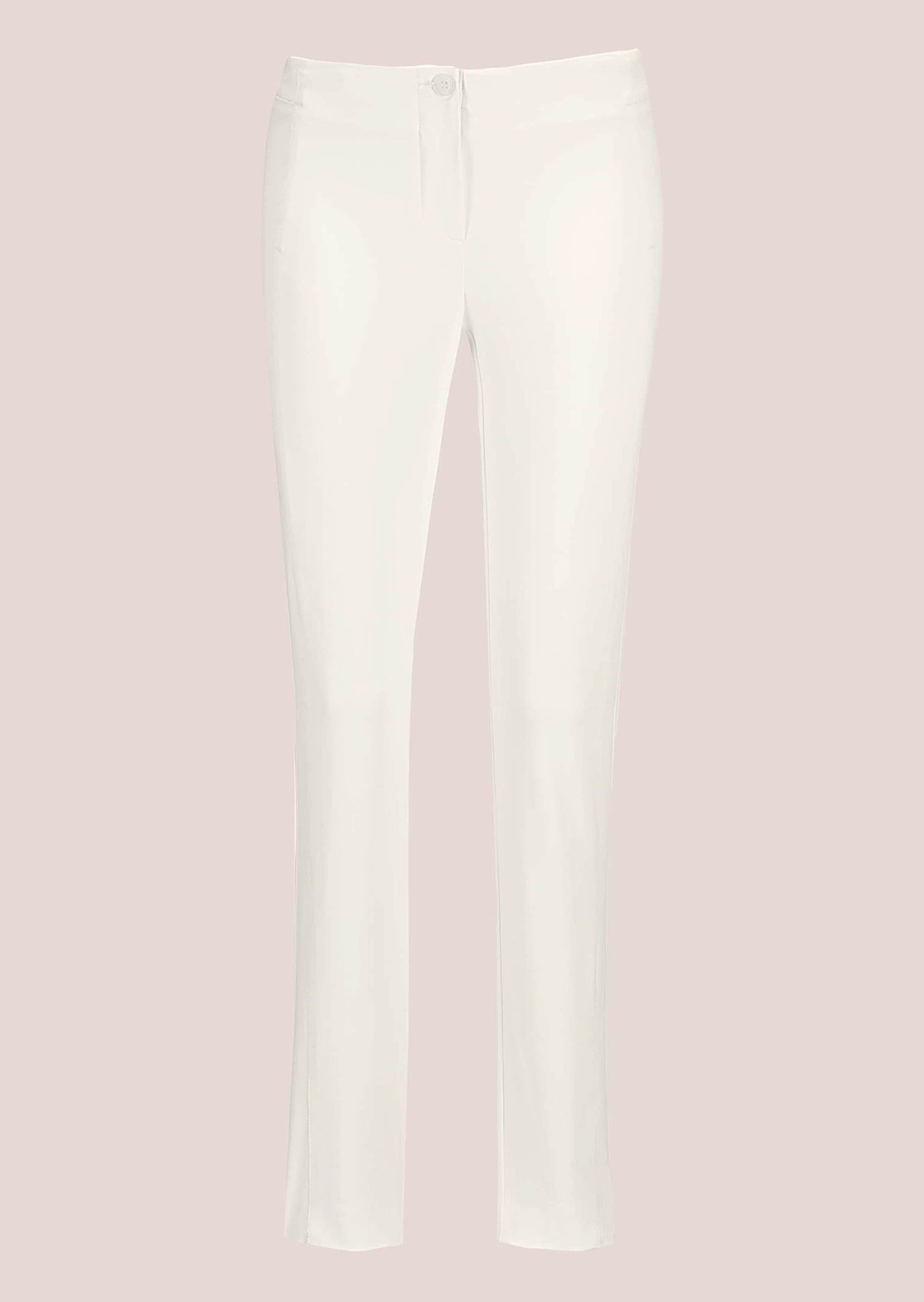 Stoffhose Schlanke Stretch-Hose mit Vichy-Karo
