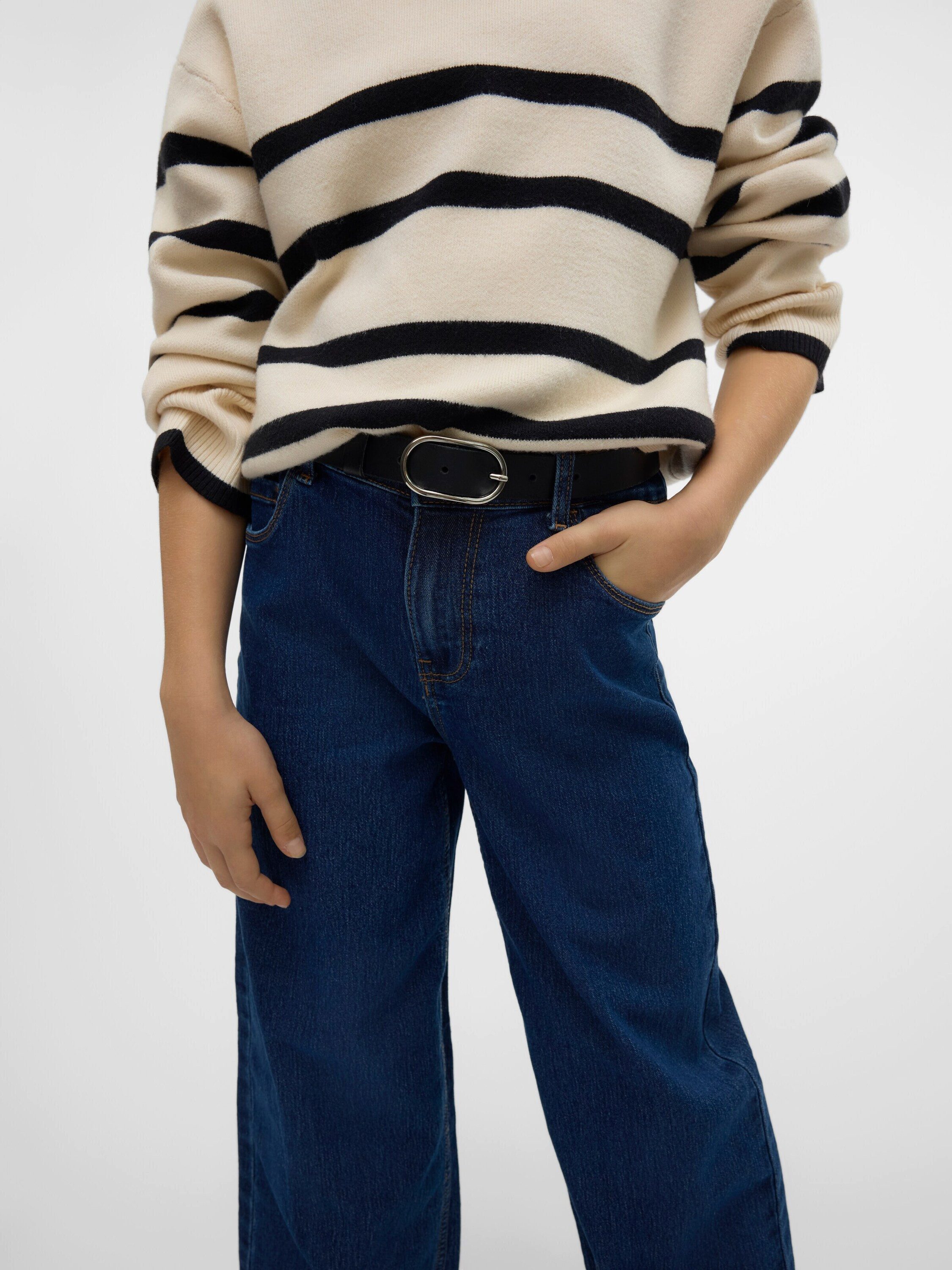 Vero Moda Girl Weite Jeans VMDAISY (1-tlg) Plain/ohne Details