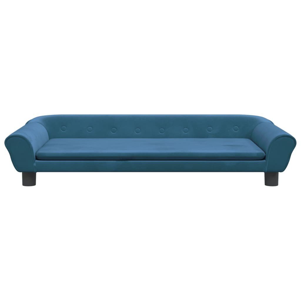 vidaXL Kindersofa 100 x 50 x 26 cm Kindersofa Blau 100x50x26 cm Samt Kindercouch Kinderm