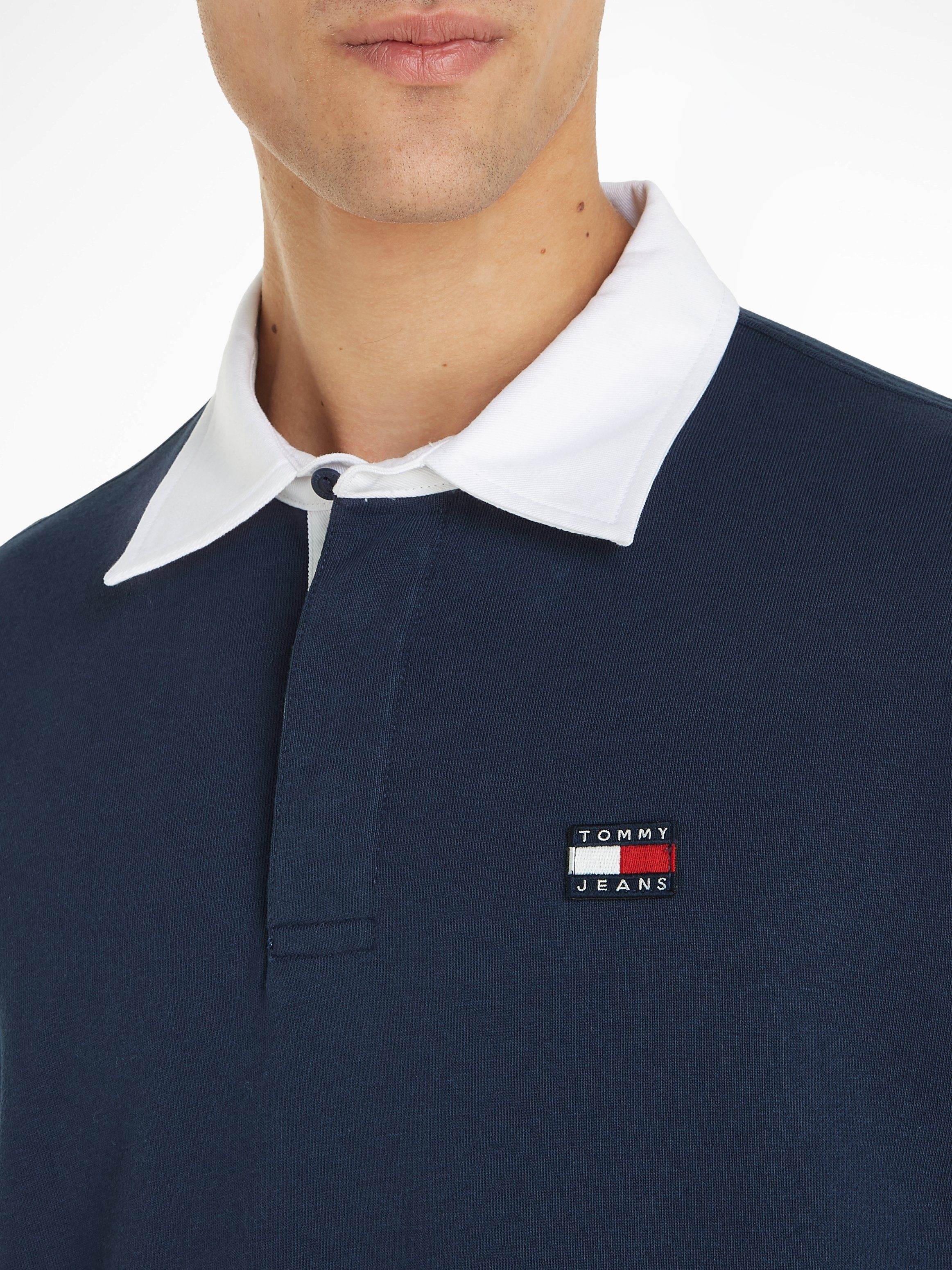 BADGE Langarm-Poloshirt RUGBY Twilight Navy Tommy TJM Jeans
