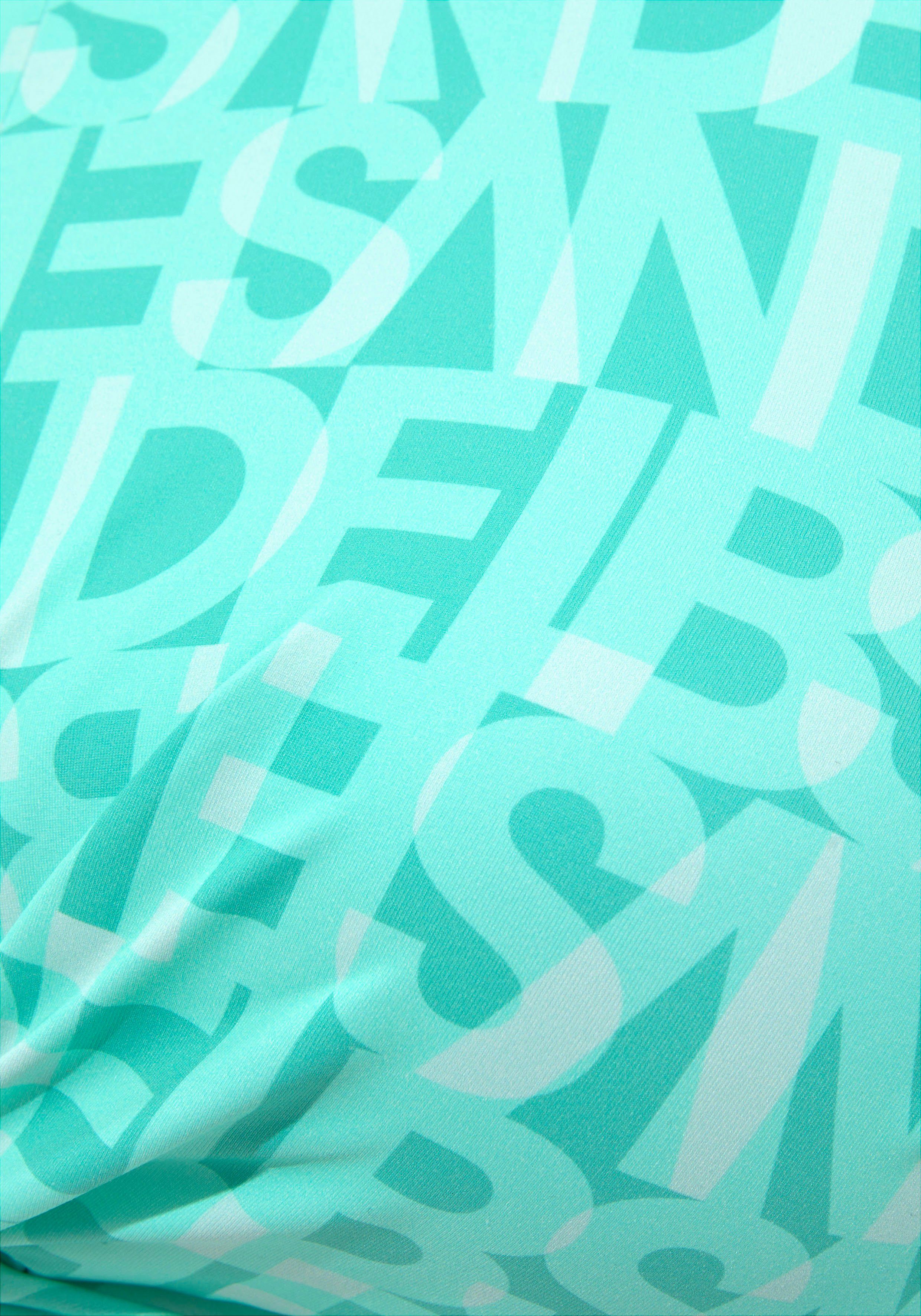 Elbsand Crop-Bikini-Top Letra, mit tollem Wording
