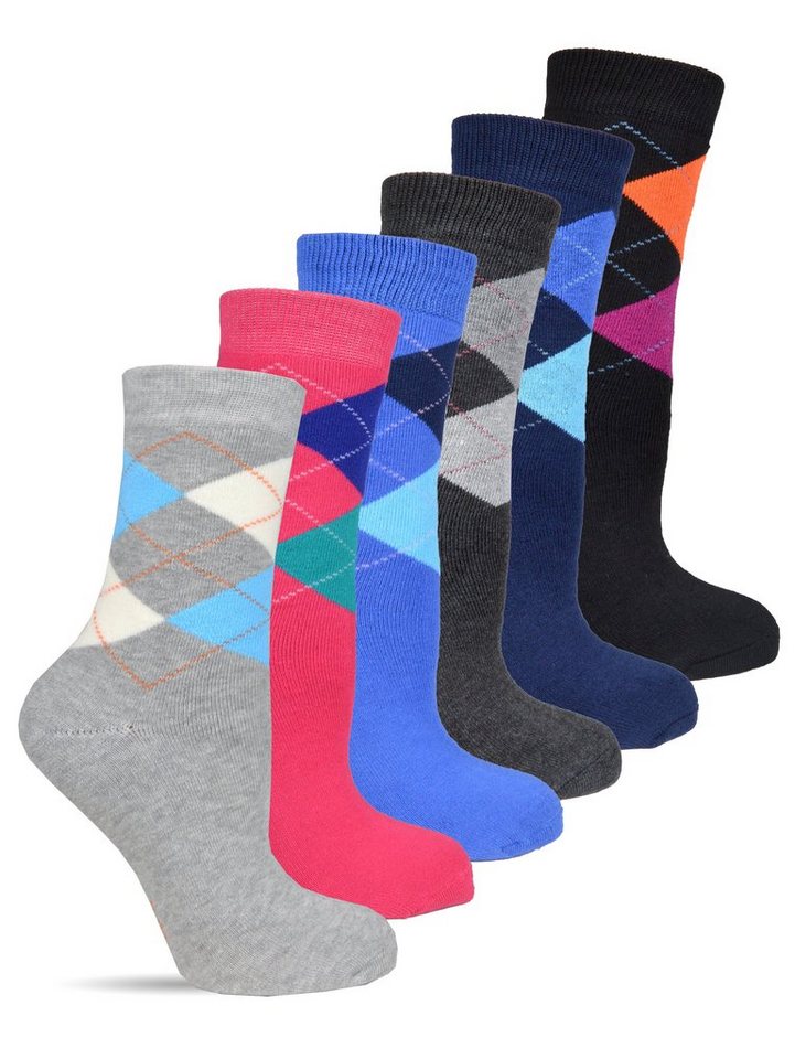 Frostfighter Thermosocken Damen Wintersocken (6 Paar) Anitipilling  Innenfutter, Vollfrottee Innenfutter, Sehr gute Verarbeitung: flache Naht,  Komfortbund, robust, langlebig