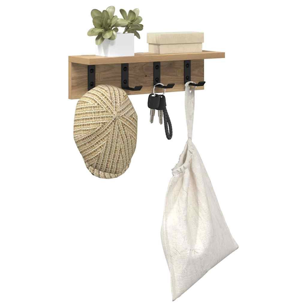 vidaXL Regal Wandmontierter Kleiderständer mit Regal günstig online kaufen