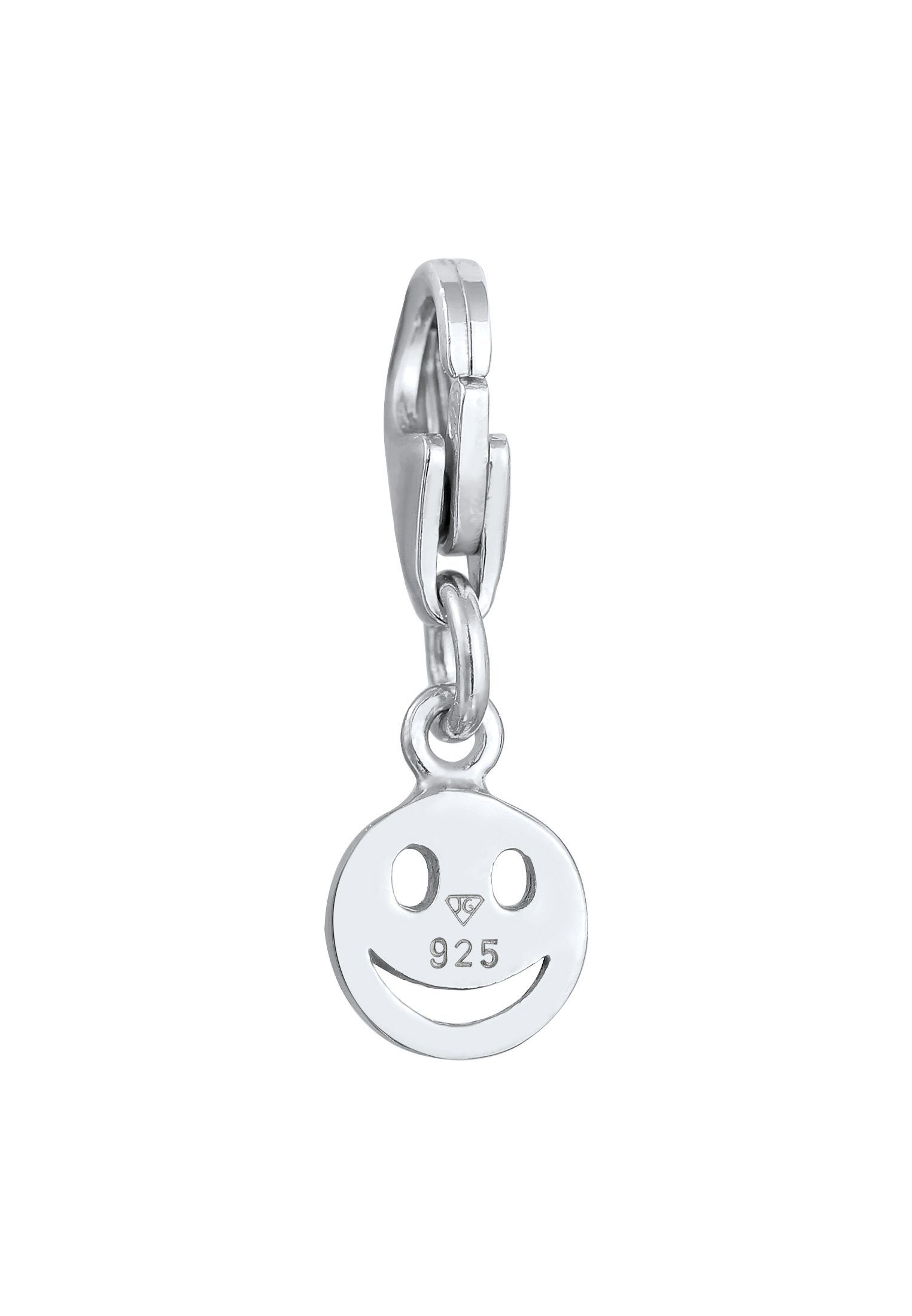 Nenalina Charm-Einhänger Smiling Anhänger 925 Silber, mit Smiling Face