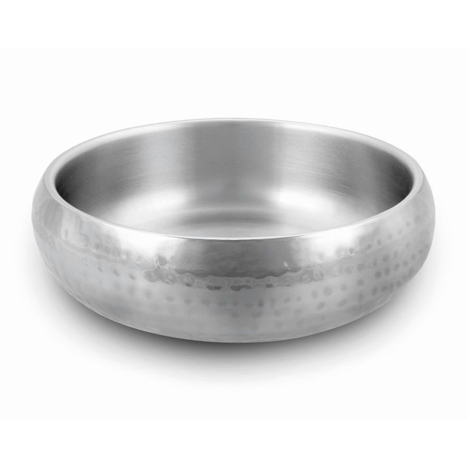 Wolters Futternapf Diner Steel Hundenapf 1,3 l Edelstahl gehämmert Silber, Gr. L, 1,3 l Edelstahl gehämmert - Silber, Gr. L