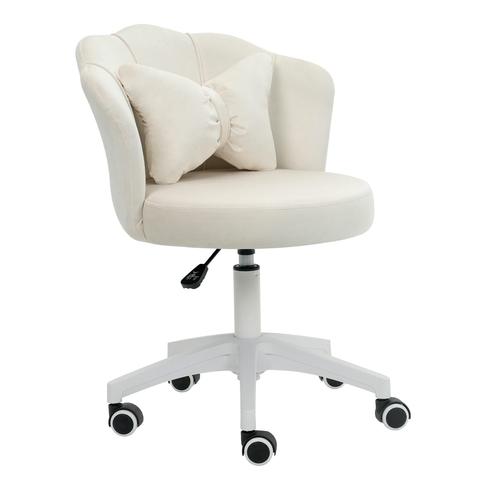 AISALL Drehstuhl Polsterstuhl mit Schleife Zierkissen, Ergonomischer Bürost günstig online kaufen