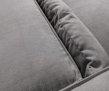 DELIFE Ecksofa Brom, Grau 267x173 cm Ottomane variabel Ecksofa