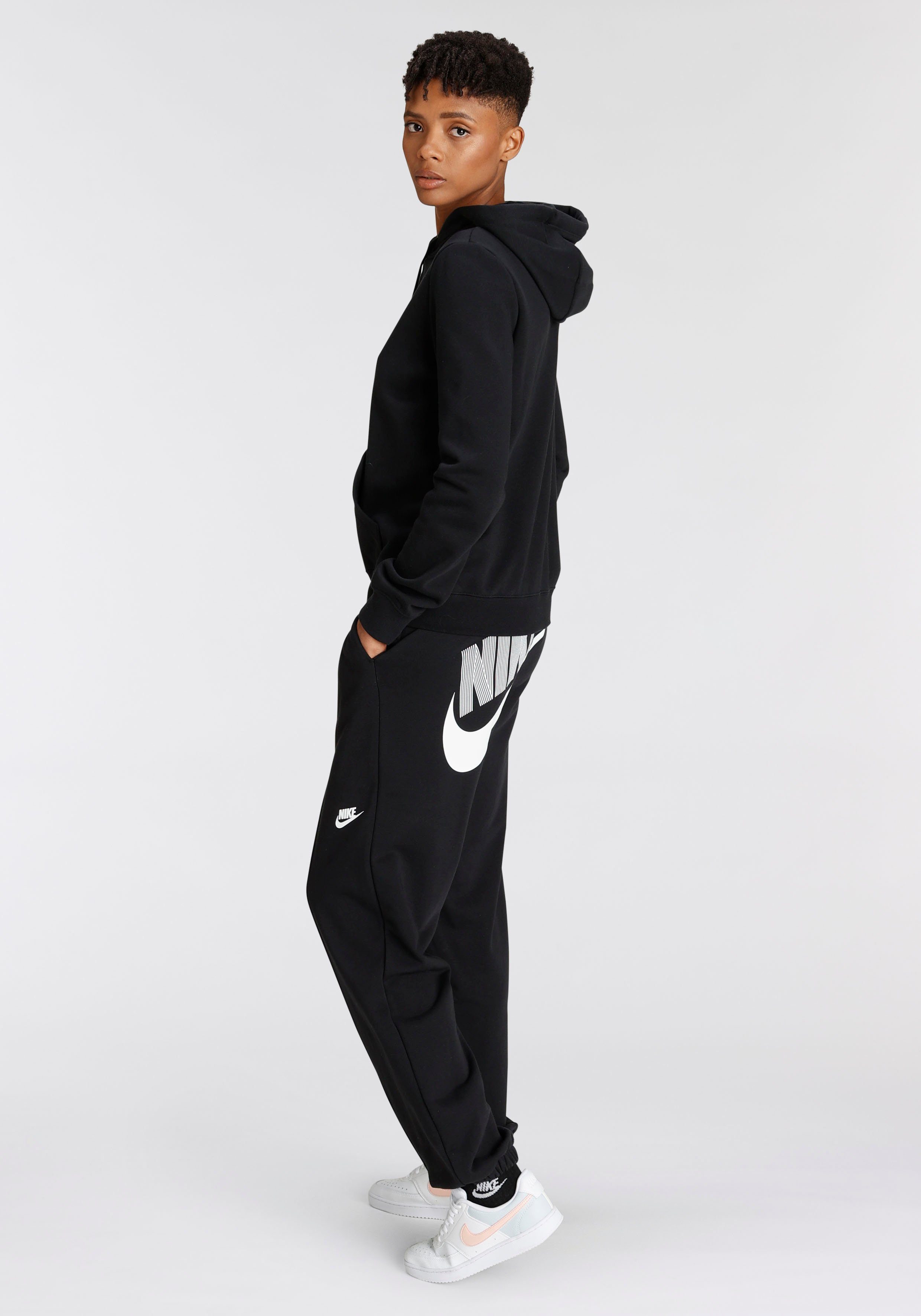 Nike Sportswear PULLOVER WOMEN'S FLEECE CLUB Kapuzensweatshirt BLACK/WHITE HOODIE