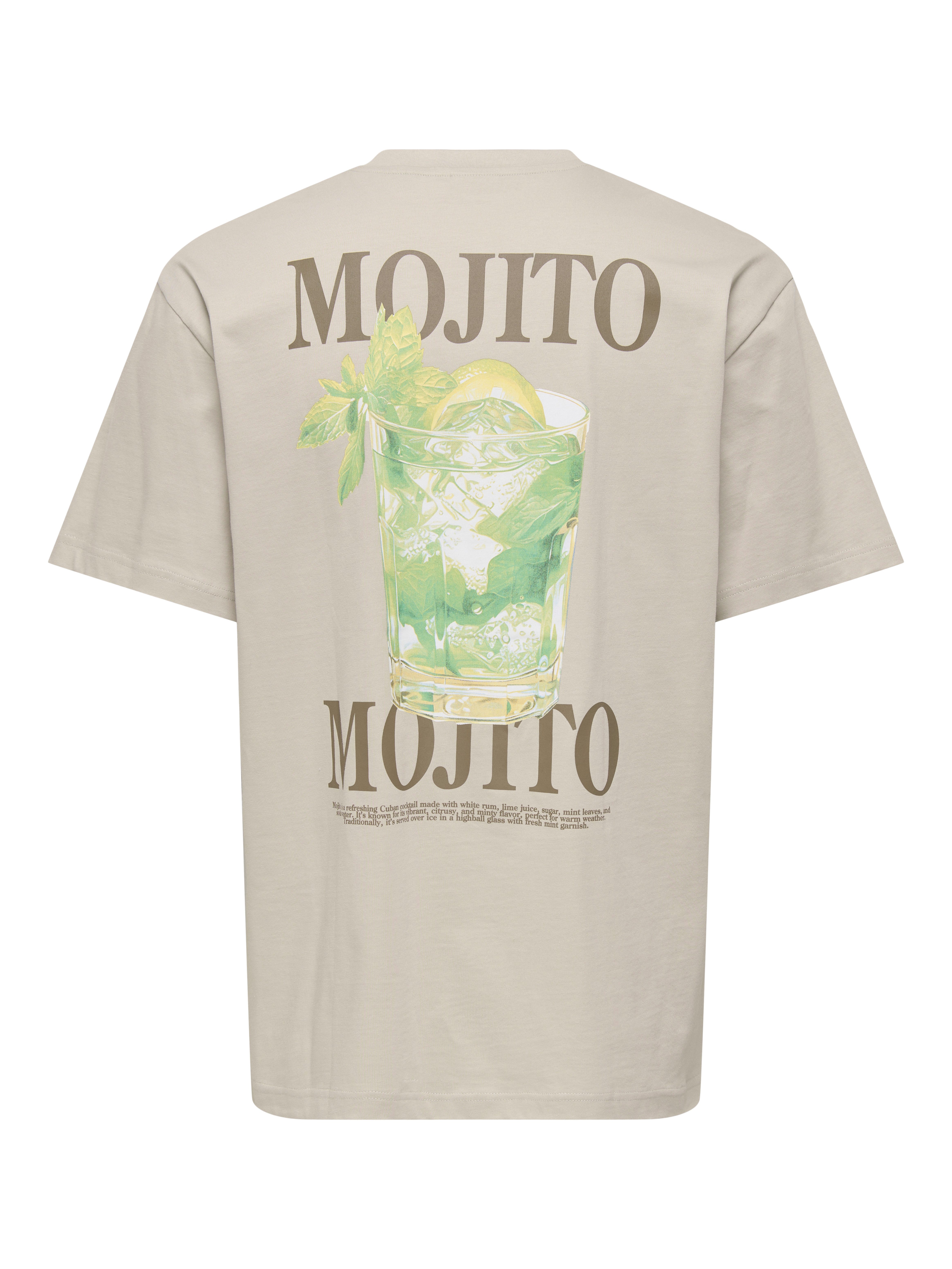 ONLY & SONS T-Shirt ONSFRED LIFE RLX SS PRINT TEE NOOS Baumwolle, relaxed f günstig online kaufen