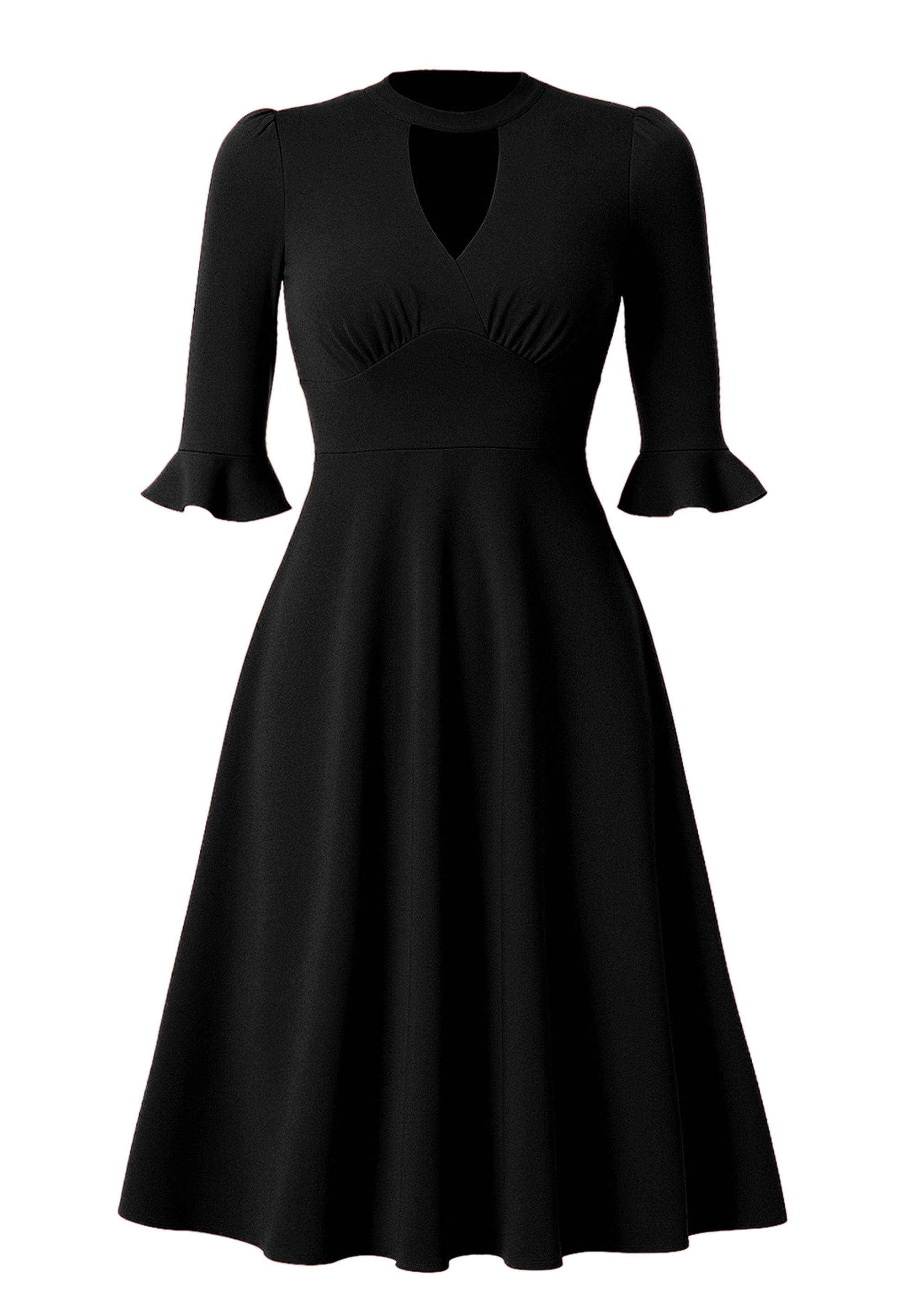 Goddiva Midikleid Flared Sleeve Midi Dress knielang günstig online kaufen