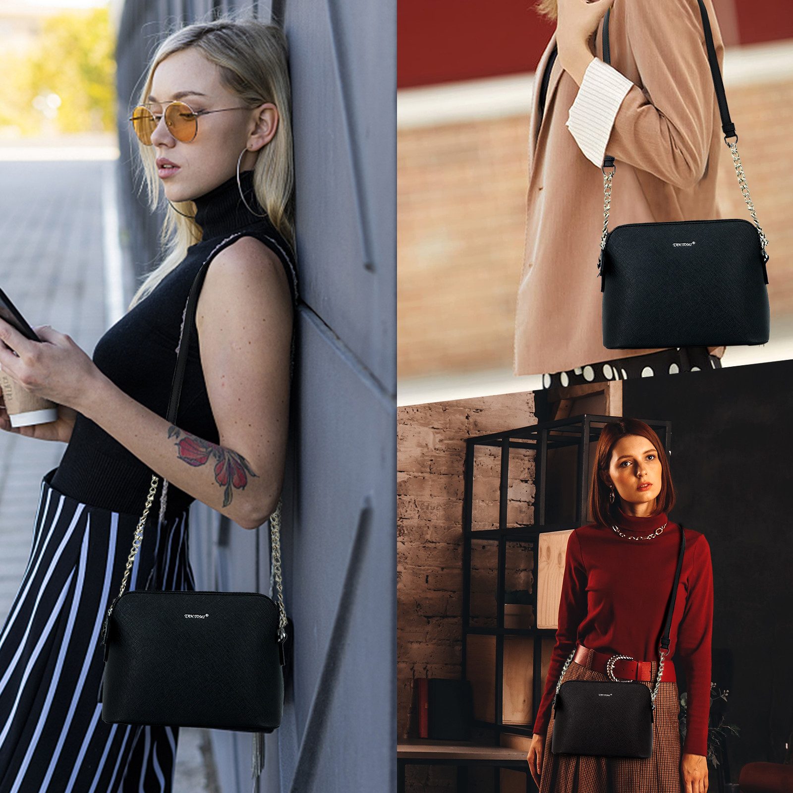 Fassiona Umhängetasche Kleine Schultertasche für Damen, günstig online kaufen