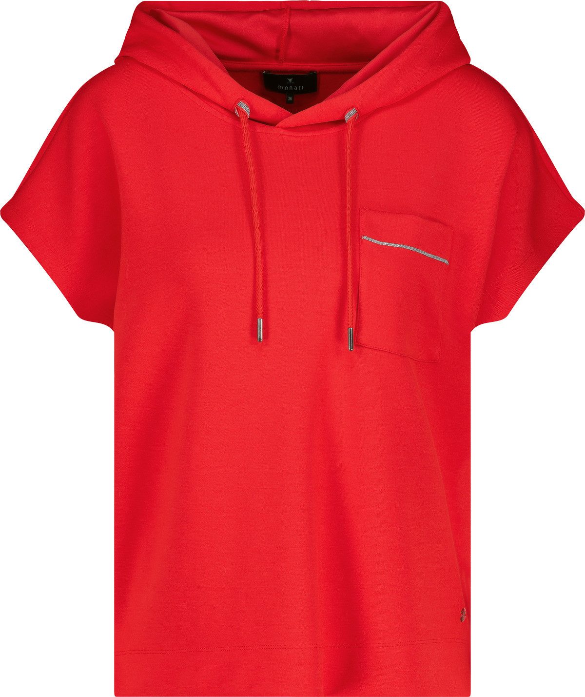 Monari Sweatshirt Kurzarm mit Kapuze günstig online kaufen