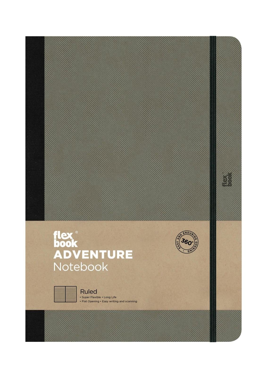 Gummizug Flexbook 17*24 Farben, Adventure liniert Kunstleder Flexbook 5 3 Elephant Notizbuch Notizbuch cm