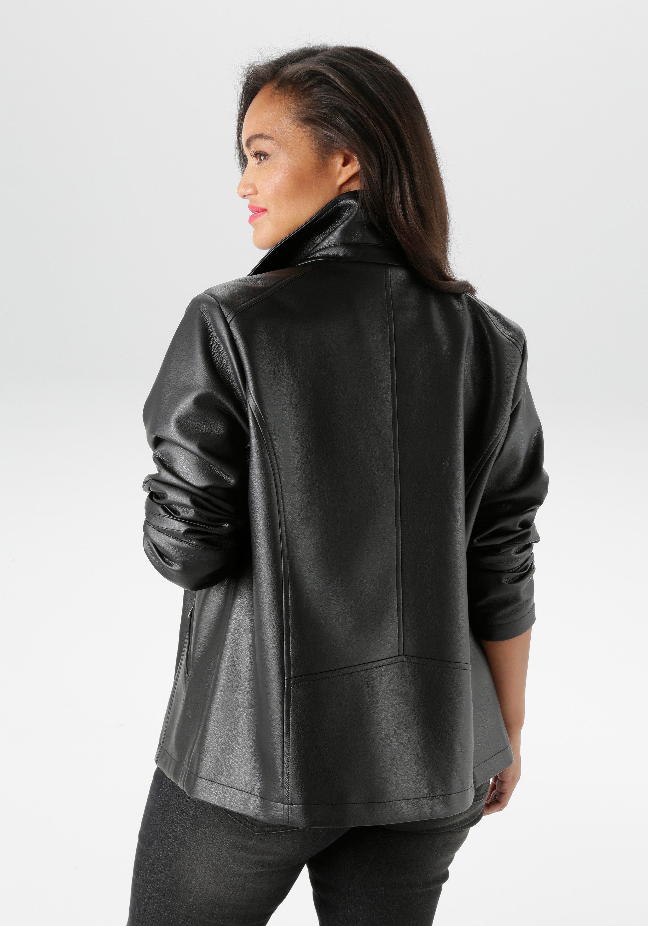 Aniston PLUS Bikerjacke im Biker-Look günstig online kaufen