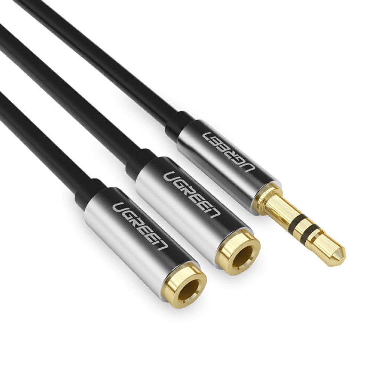 UGREEN Kopfhörerkabel 3,5 mm Miniklinke - 2x 3,5 mm Miniklinke Audio-Kabel