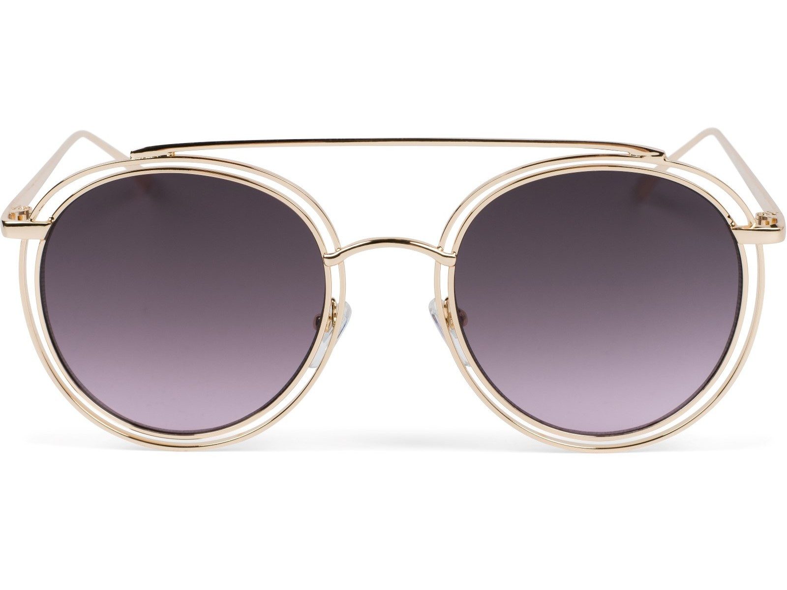 styleBREAKER Sonnenbrille Oversize Sonnenbrille mit runden Gläsern und doppeltem Rahmen (1-St) Gradient