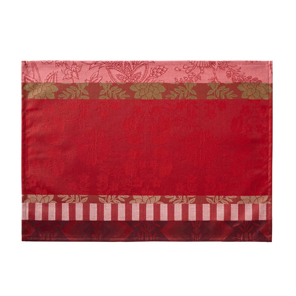 Le Jacquard Francais Platzset Beschichtete Tischsets (2x Set) Gipsy Rubis 36x50 cm, (Set, 2-St), beschichtet