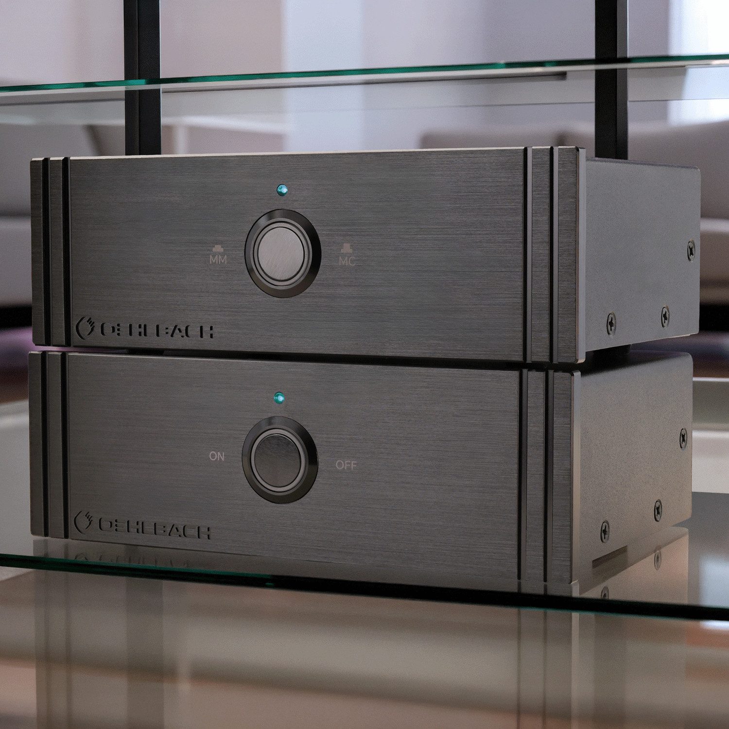 OEHLBACH Twin Amp Ultra - Phono Vorverstärker für MM & MC Vorverstärker (getrenntes Netzteil, Einschaltverzögerung, Rauscharm & Verzerrungsfrei)