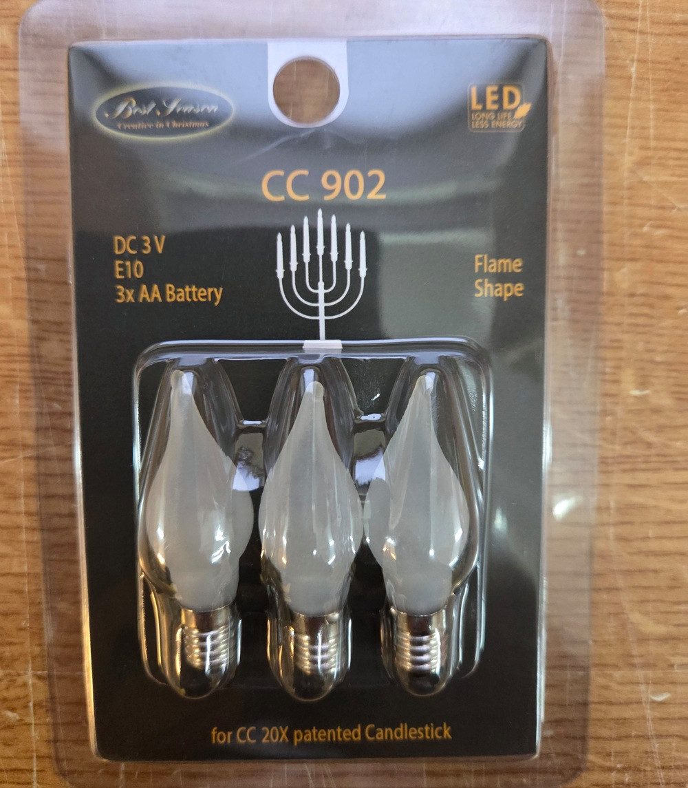 Best Season Spezialleuchtmittel Spezial LED Leuchtmittel E10 trübes Glas DC 3V für Batterieleuchter