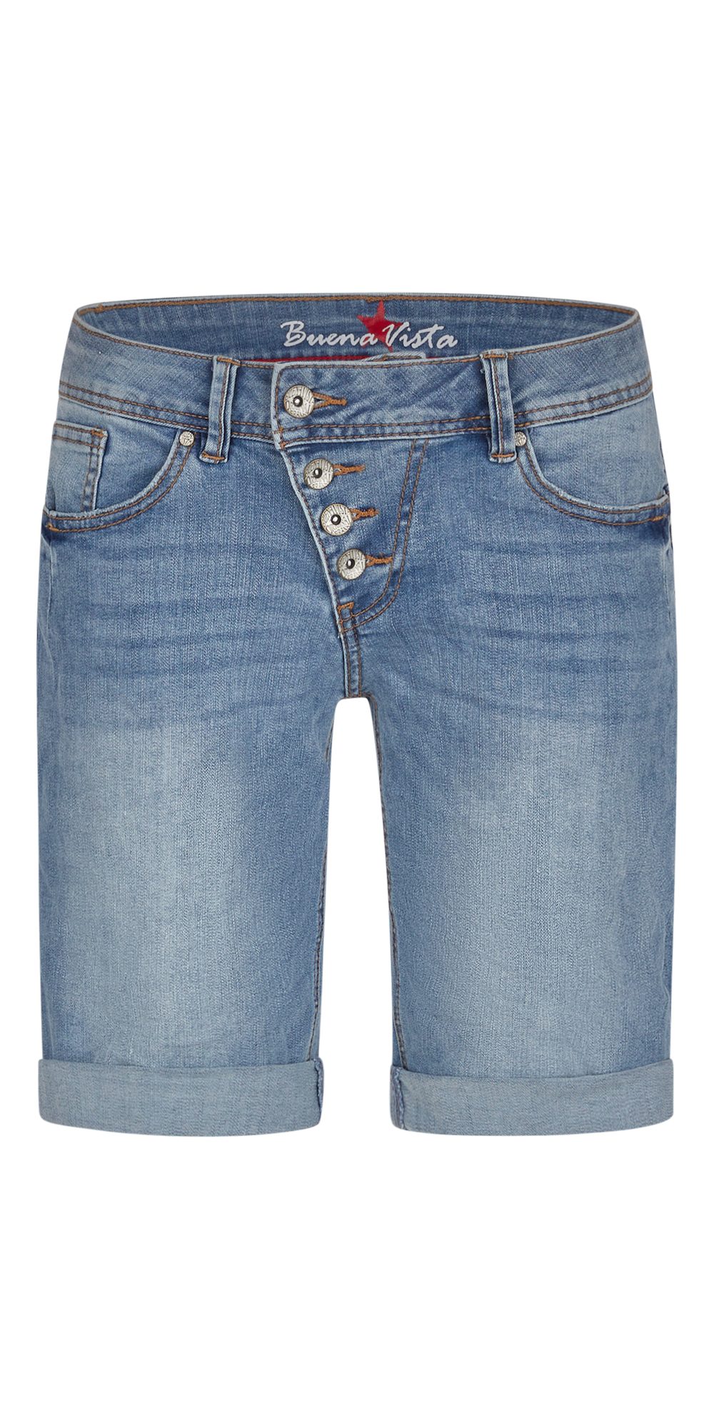 Stretch-Jeans BUENA VISTA MALIBU SHORT light stone 2504 B5025 369.8442 - Stretch