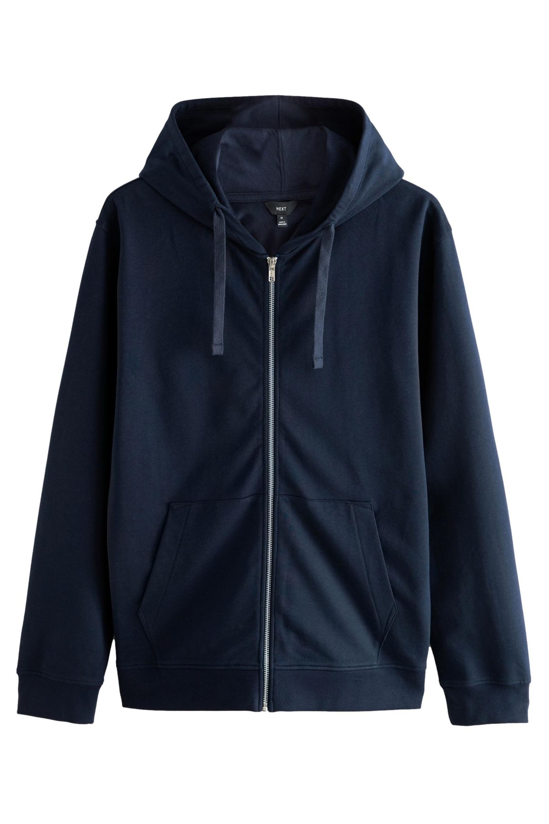 Next Kapuzensweatshirt Leichte Velours-Kapuzenjacke mit Reißverschluss (1-tlg)