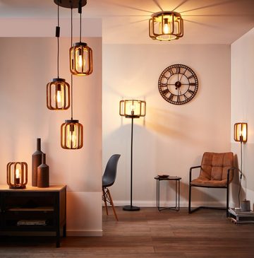 OTTO products Stehlampe Yanna, ohne Leuchtmittel, FSC zertifiziert, holz hell/schwarz