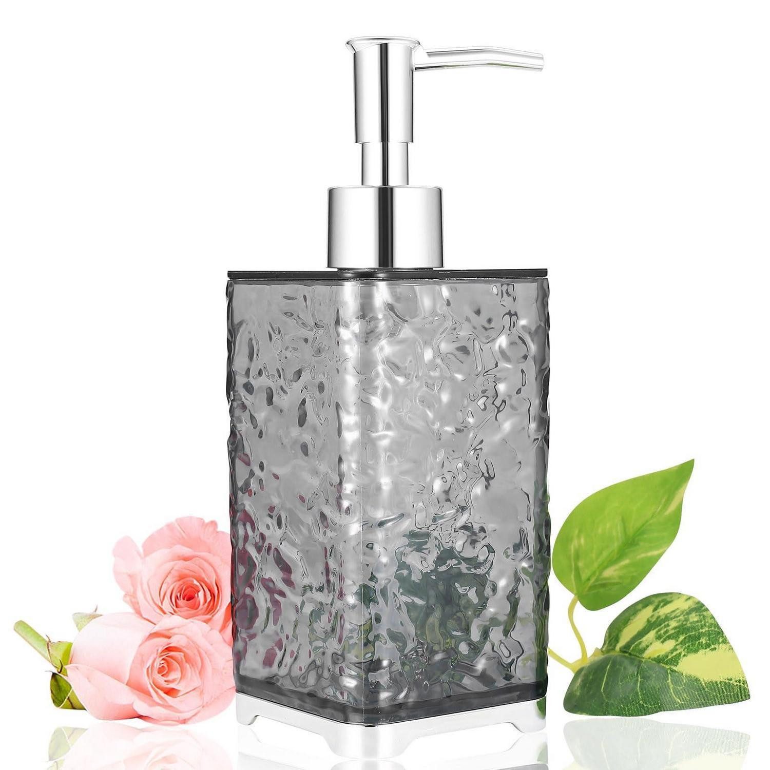 LuxusKollektion Seifenspender Seifenspender 400ml Kunststoff transparent/rutschfest