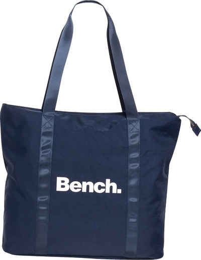 Bench. Schultertasche Bench Shopper Nylon Schultertasche (Schultertasche, Schultertasche), Damen, Jugend Tasche strapazierfähiges Textilnylon marineblau, Uni