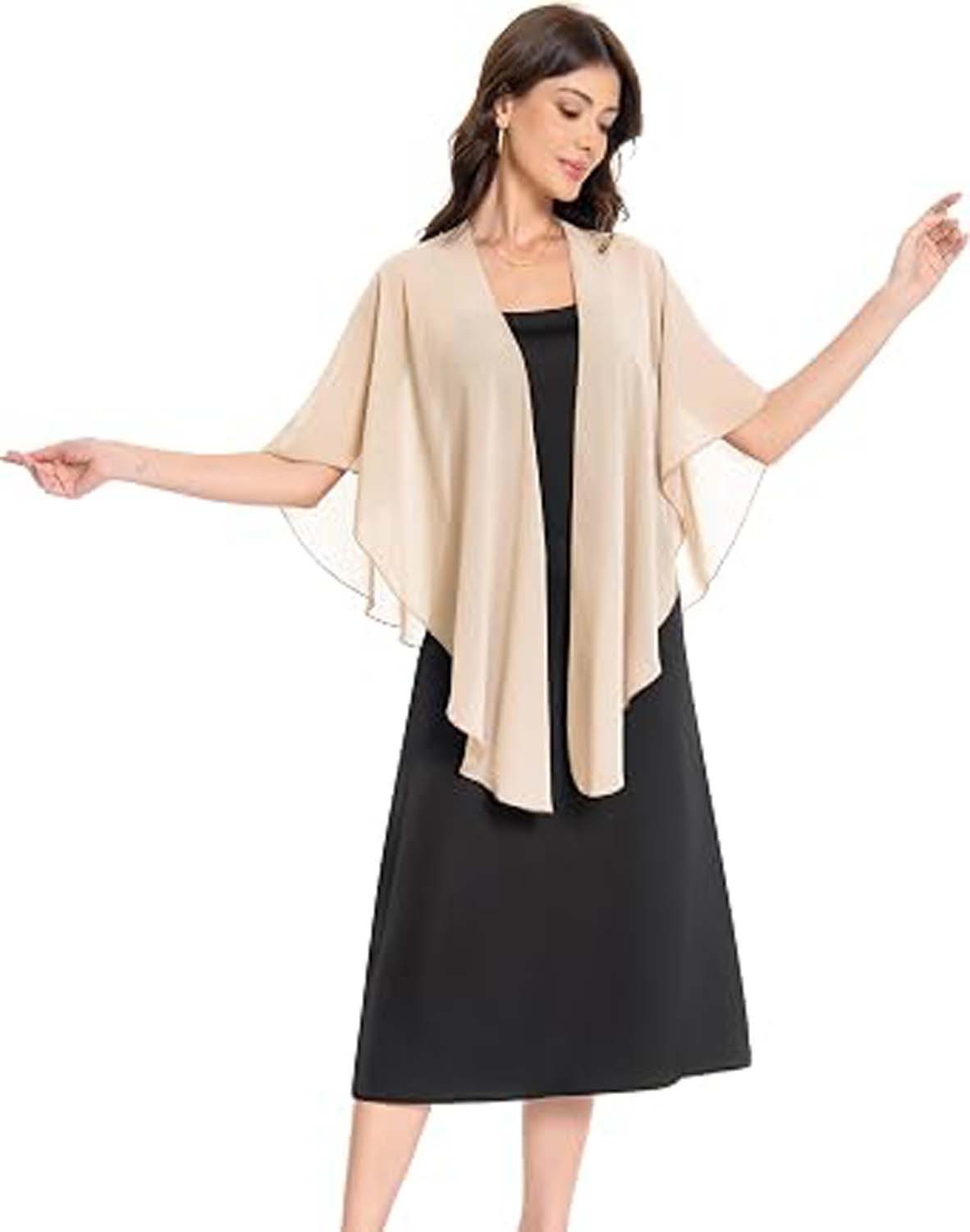 Oemmn Modeschal Damen Chiffon Schal Stola Elegante Bolero Leichter Sommerjacke