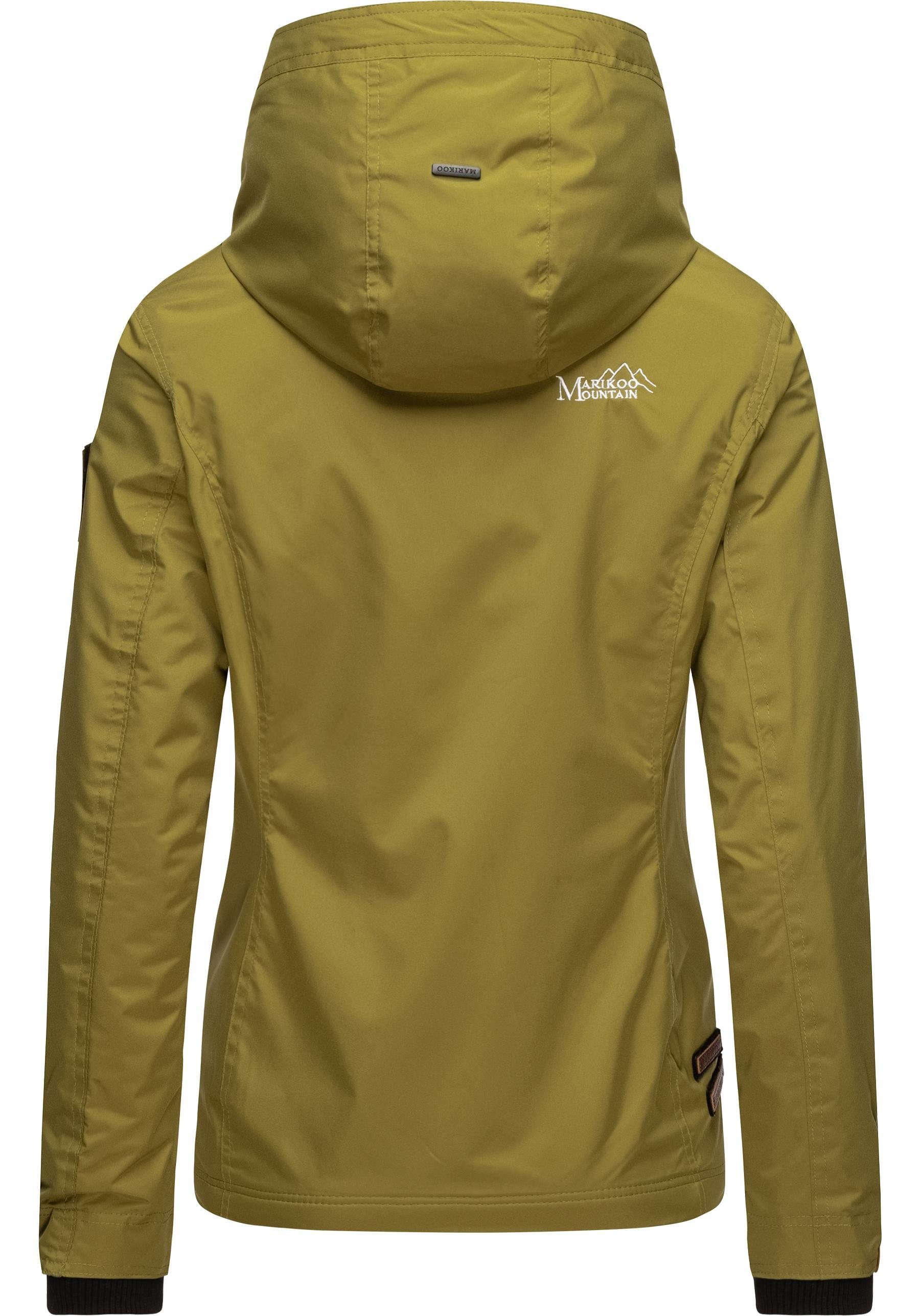 Marikoo Outdoorjacke Erdbeere sportliche Funktionsjacke mit Kapuze