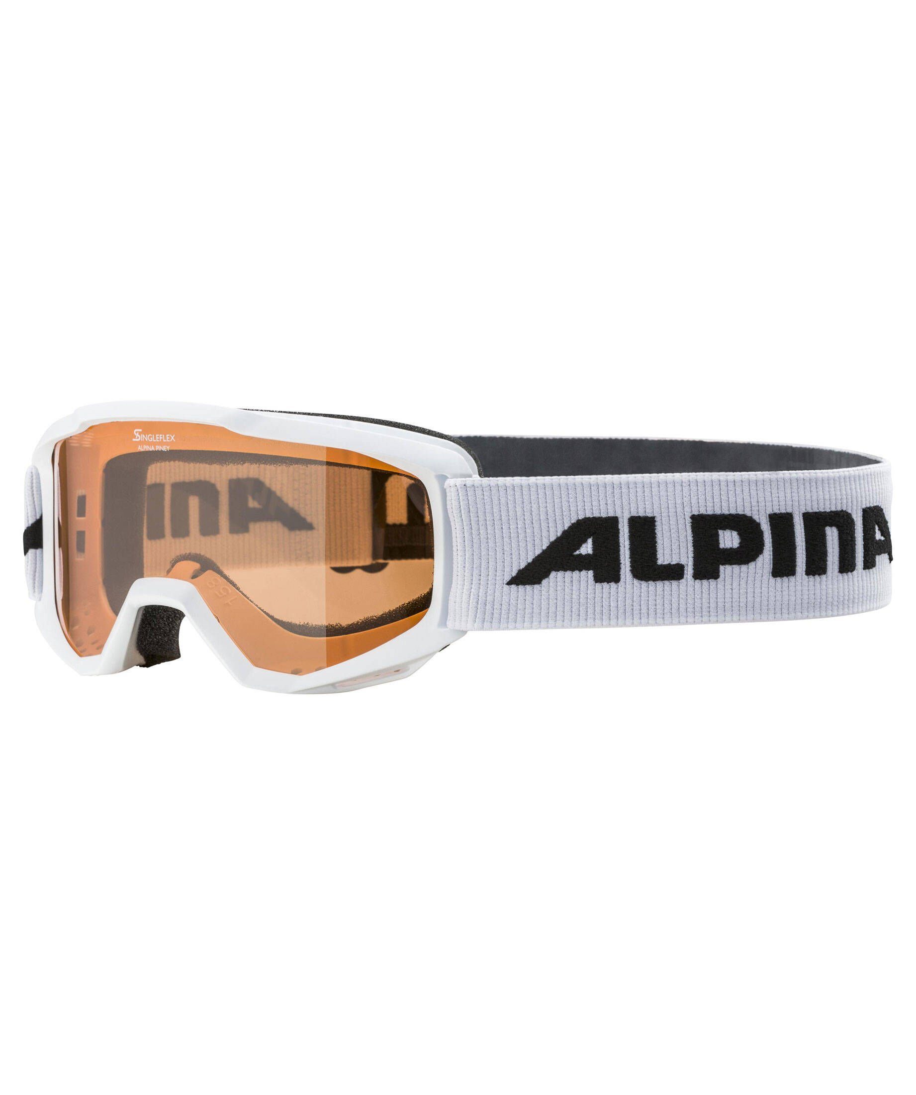 Alpina Sports Skibrille Kinder Skibrille "Piney" weiss (100)