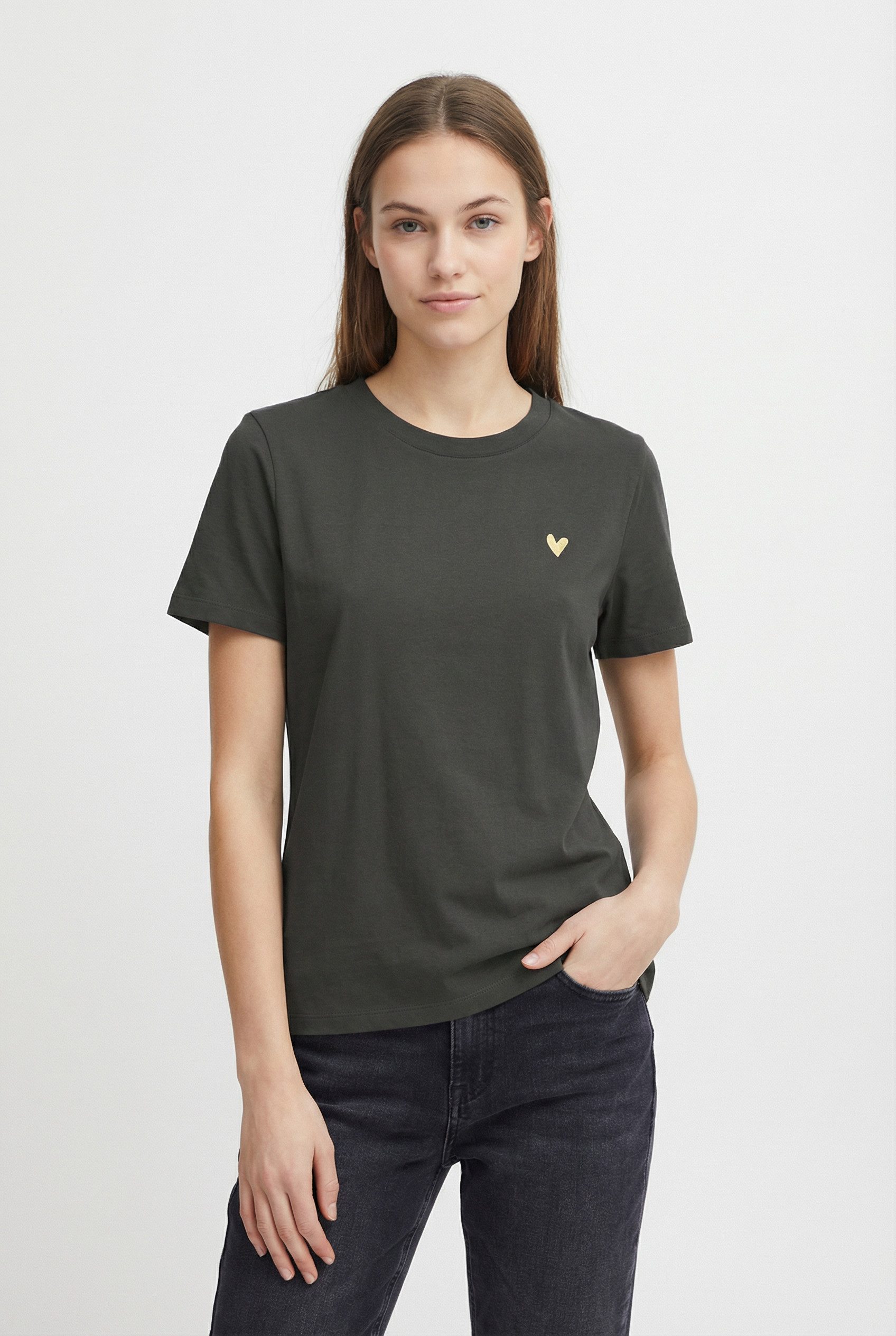Vero Moda Kurzarmshirt VMVIVA S/S O-NECK T-SHIRT JRS BTQ GA günstig online kaufen
