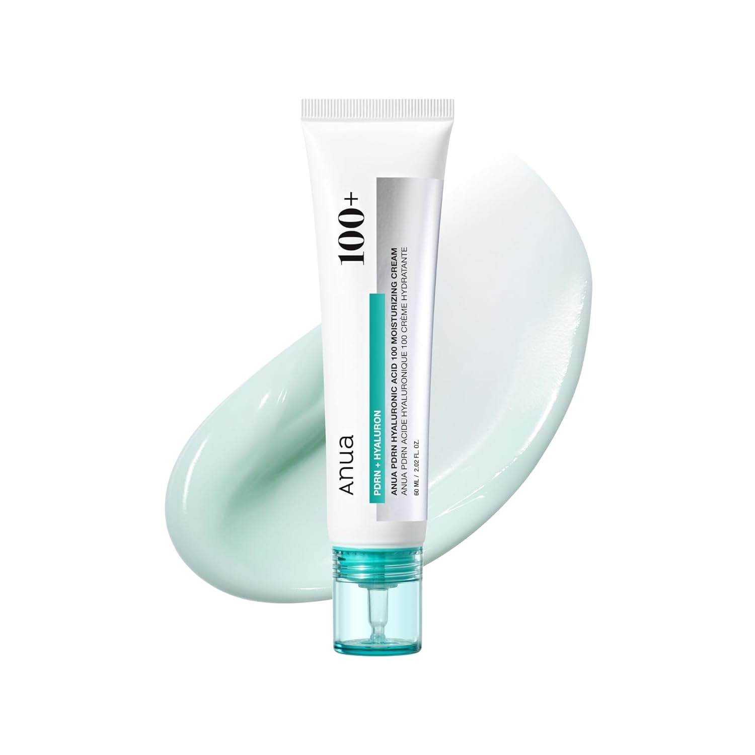 Anua Tagescreme PDRN Hyaluronic Acid 100 Moisturizing Cream – koreanische Feuchtigkeitscreme mit 10-fach Hyaluronsäurekomplex, Kollagen, & PDRN – hydratisiert, stärkt & beruhigt empfindliche Haut