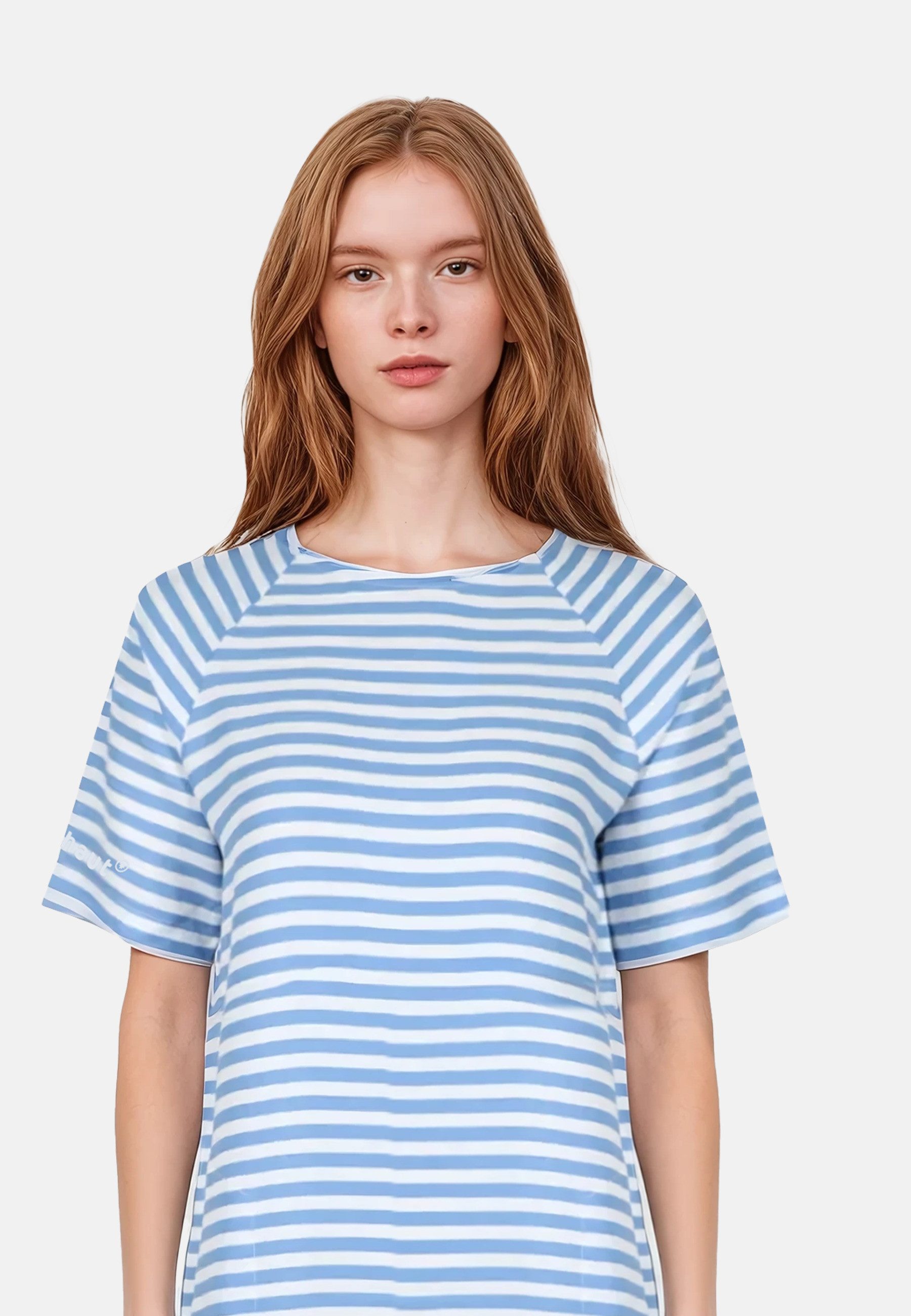 salzhaut Midikleid UPHEBEN - STRIPES Damen Regular Fit salzhaut – nordisch frisch, lässig und frech für jeden Tag!