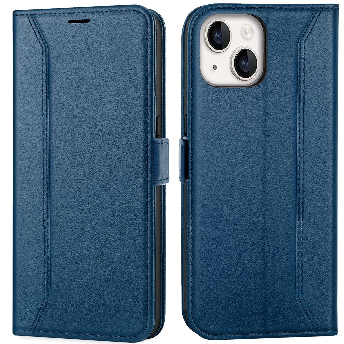 CoolGadget Handyhülle Book Case Elegance Tasche für Apple iPhone 14 6,1 Zoll, Hülle Magnet Klapphülle Flip Case für iPhone 14 Schutzhülle