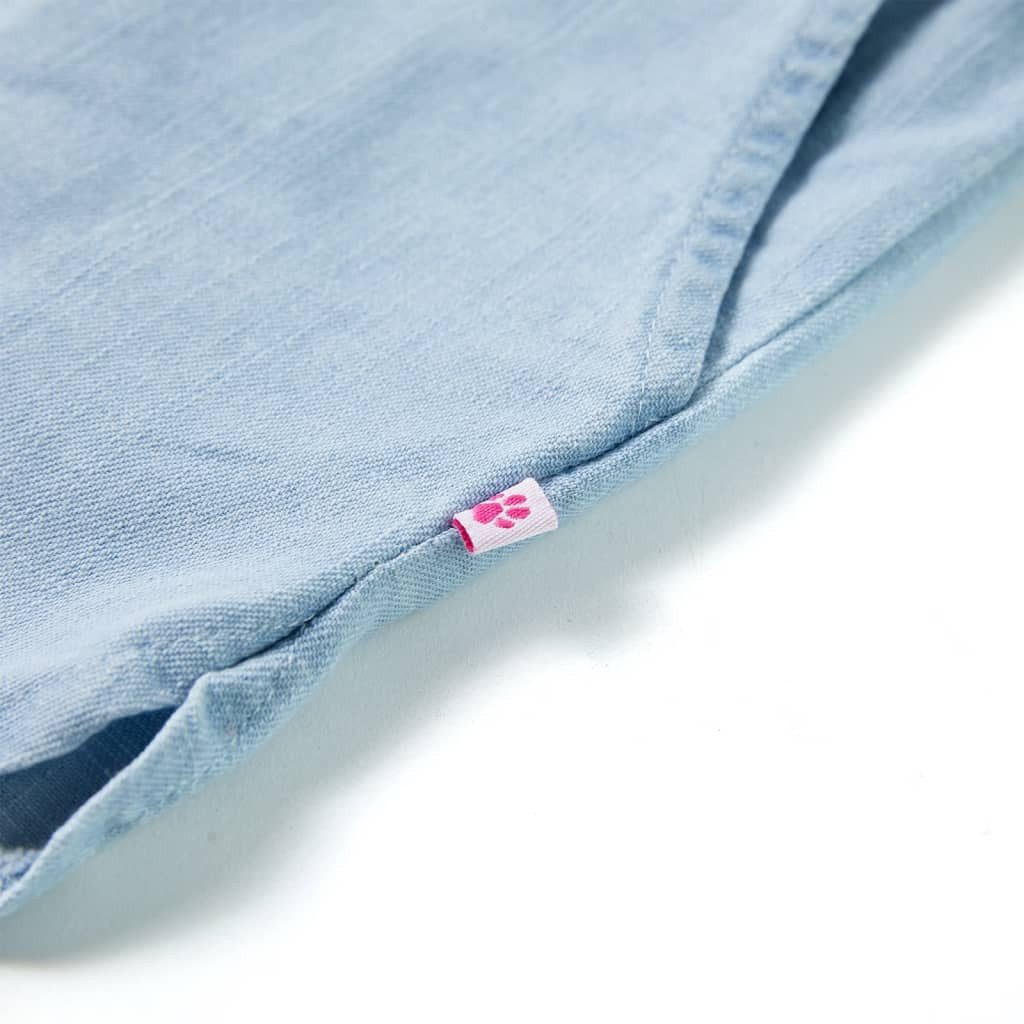 vidaXL Trainingshose Kindershorts Helles Jeansblau 140