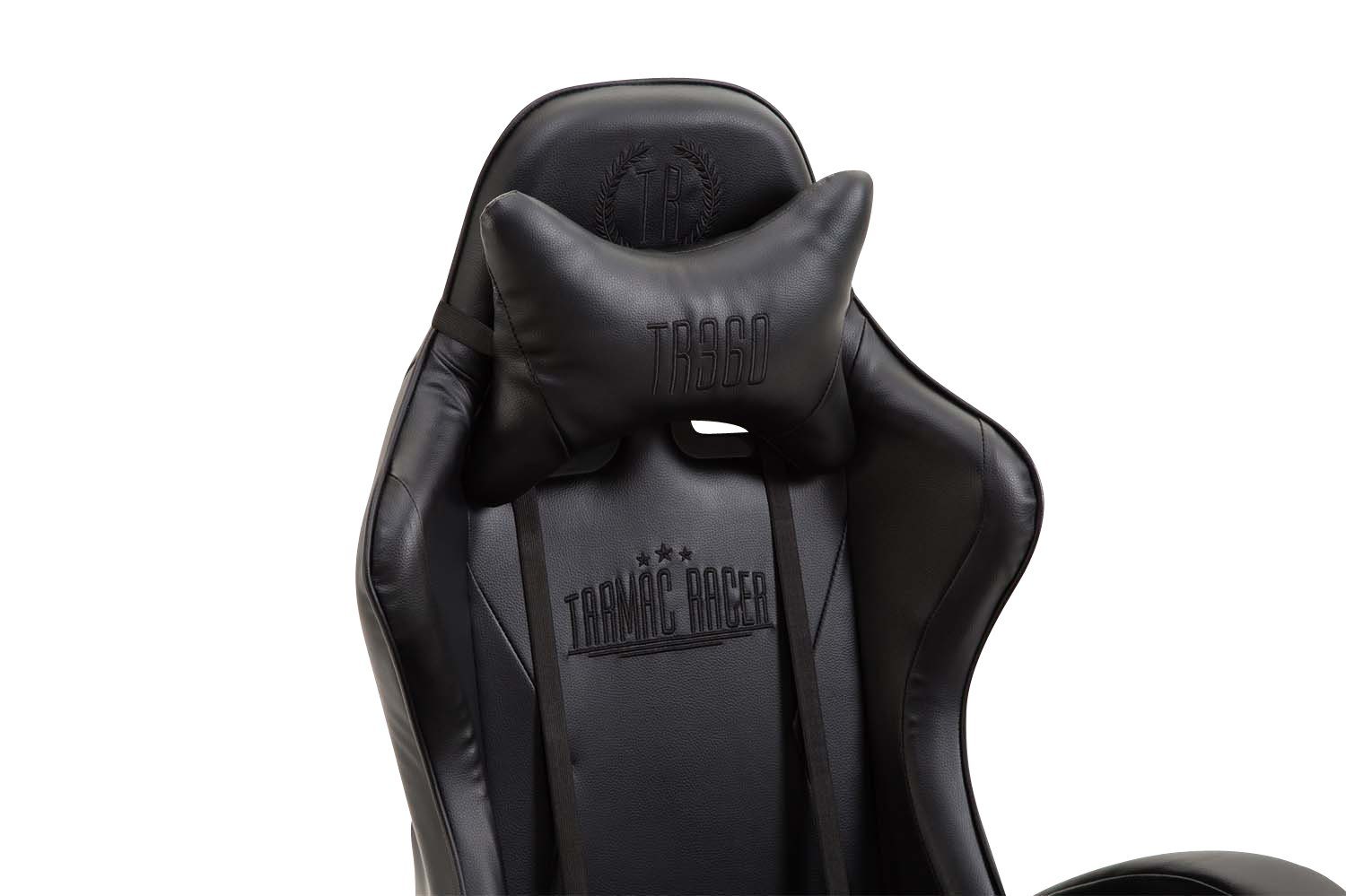 CLP Gaming Chair höhenverstellbar und schwarz/schwarz drehbar Kunstleder, Ignite