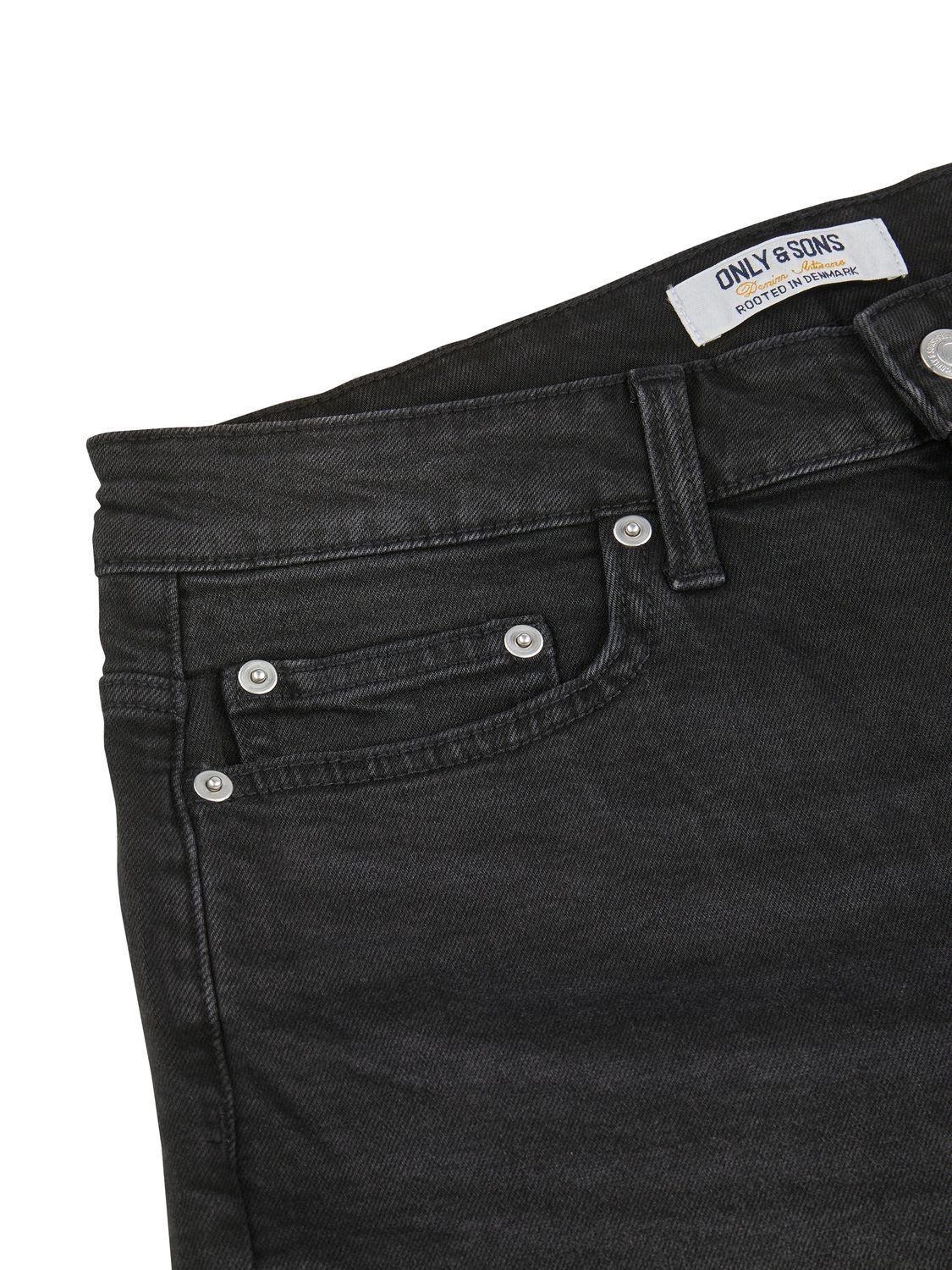 ONLY & SONS Jeansshorts Herren Shorts ONSPLY 2er Pack Regular Fit Bermudashorts mit Stretch