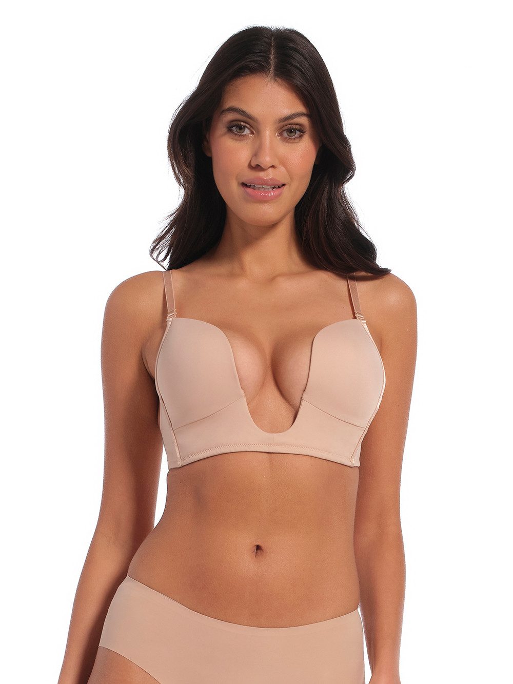 MAGIC Bodyfashion Bügelloser BH V-Bra extrem tief fallender Ausschnitt und extra tiefer Rücken