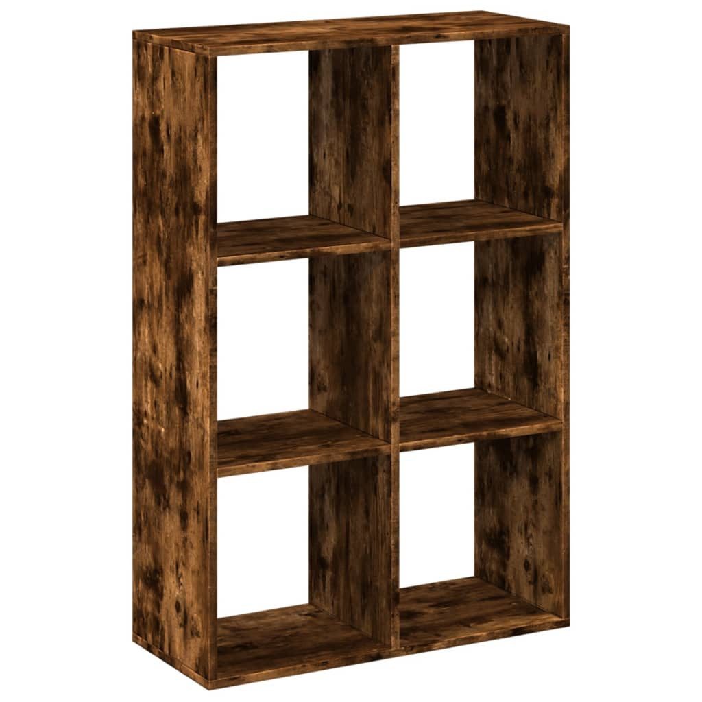 vidaXL Bücherregal Raumteiler-Bücherregal Räuchereiche 69,5x29x103,5 cm, günstig online kaufen