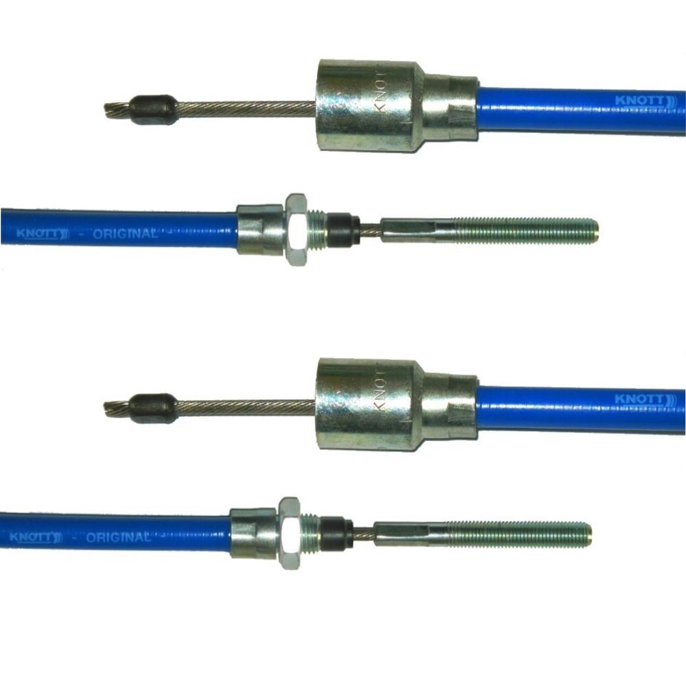 Knott Anhänger 2 x Knott Bremsseil 37086.15 HL: 1330 mm - GL: 1540 mm --- Nirosta