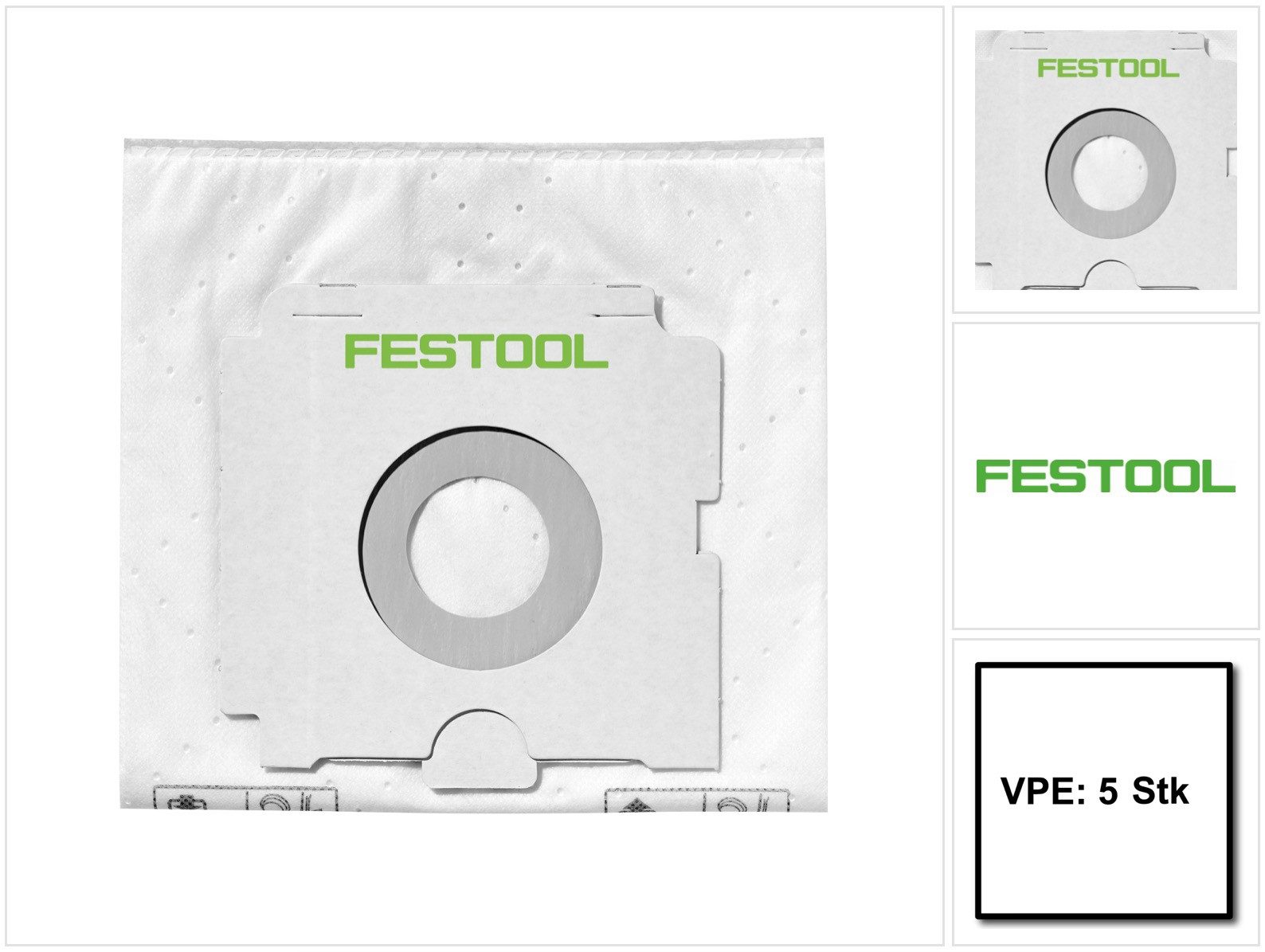FESTOOL Filterbeutel SC-FIS-CT 26/5 Filtersack CLEANTEC 5 Stück (496187)