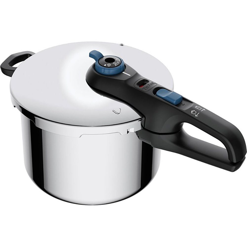 Tefal Schnellkochtopf Tefal Secure Trendy Schnellkochtopf mit Dampfkorb- 8 Liter, Dampfkorb & Induktion
