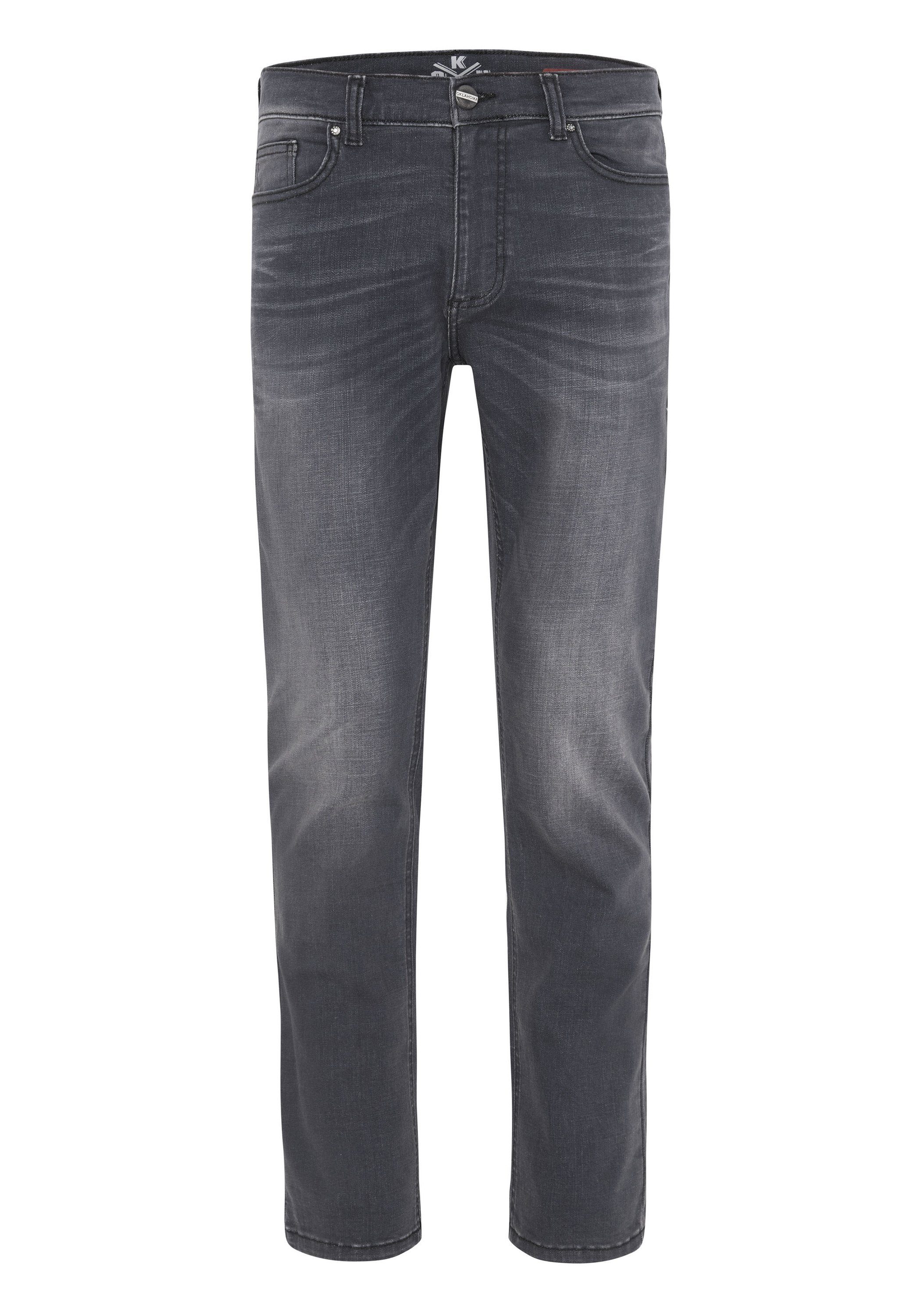 Oklahoma Jeans Slim-fit-Jeans mit dezenter Waschung günstig online kaufen