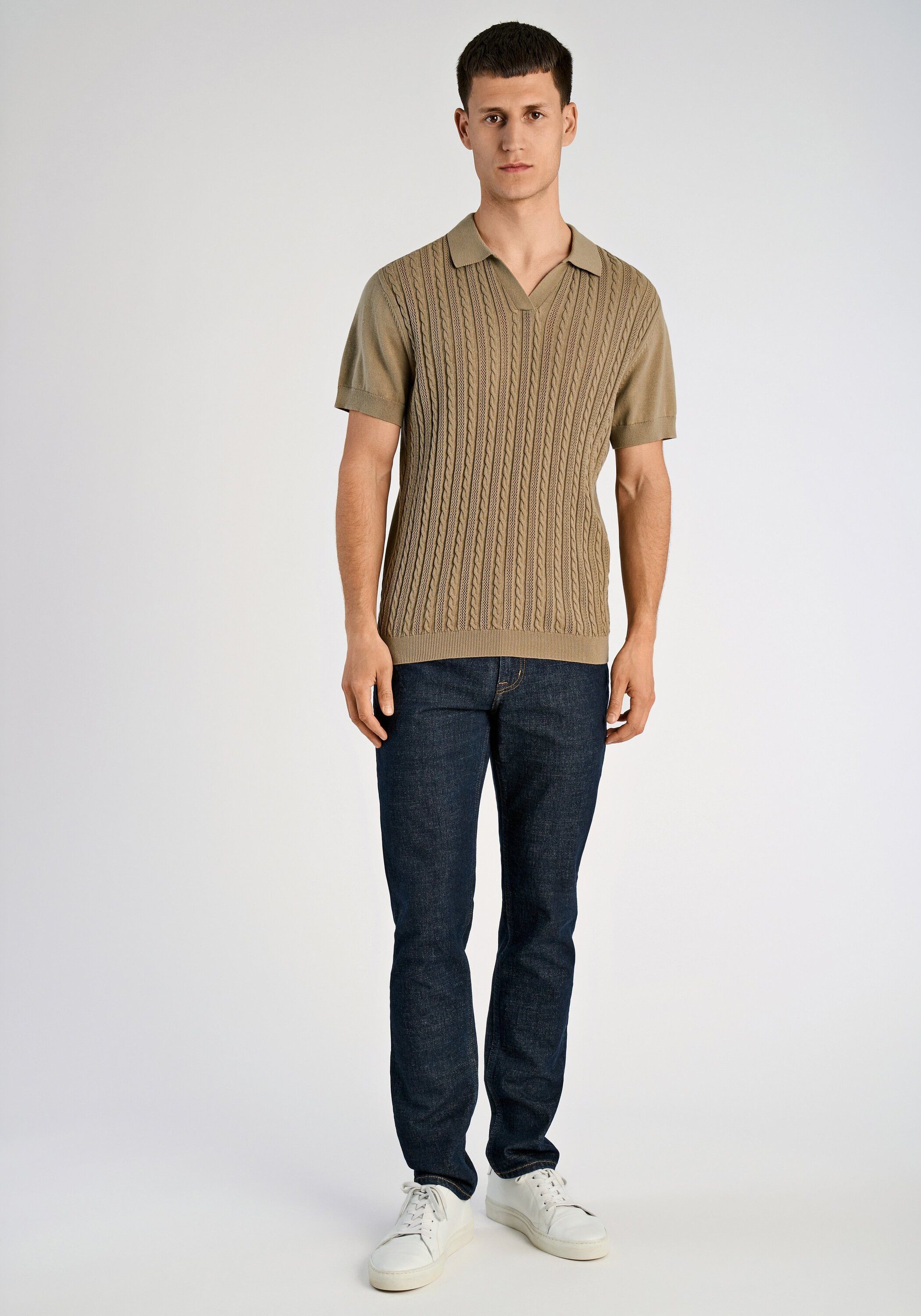 LINDBERGH Langarm-Poloshirt Poloshirt (Langarm) Relaxed Fit